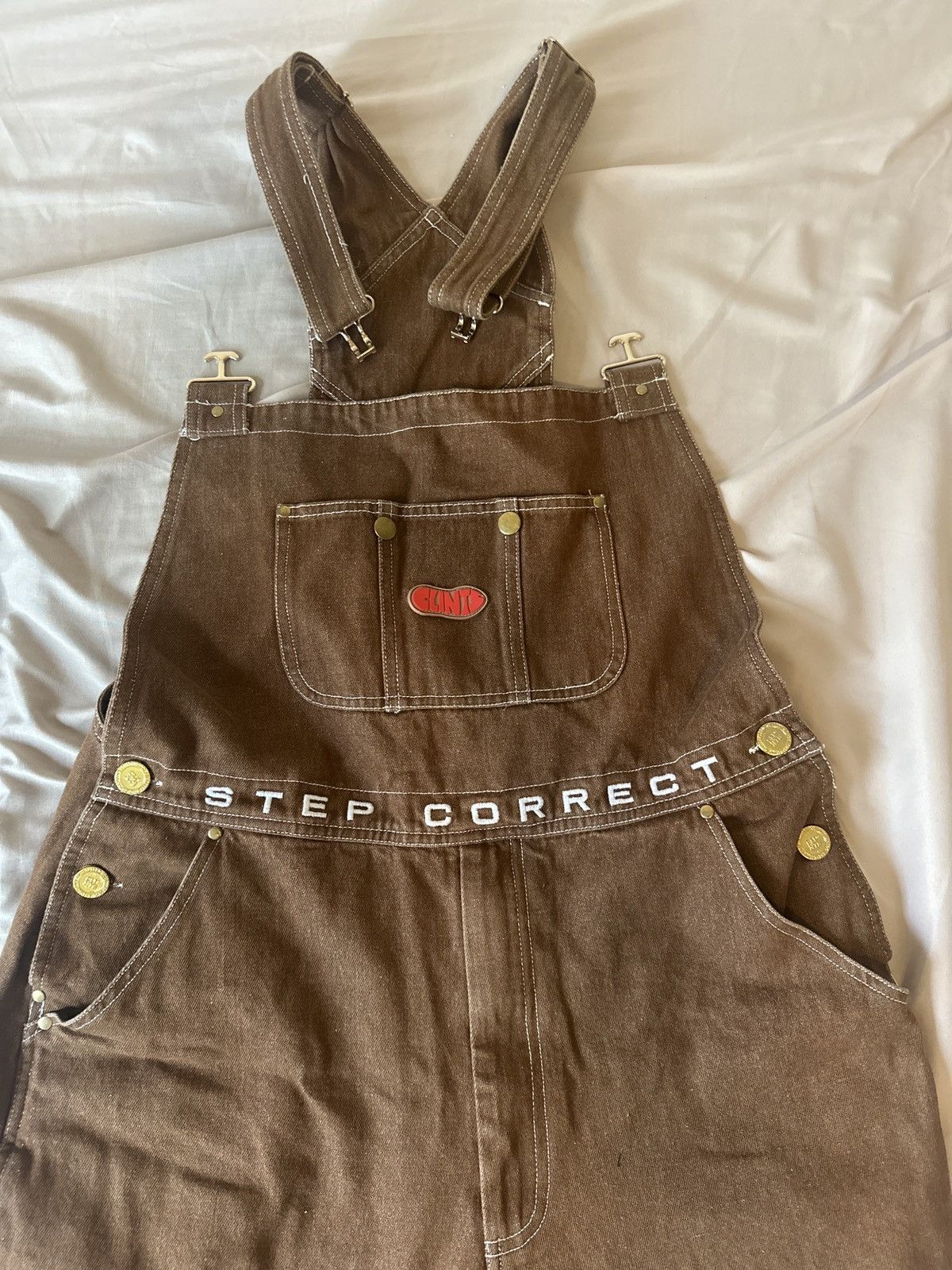 Clints Clints Co Denim Overalls Brown Size M Size US 34 / EU 50 - 2 Thumbnail