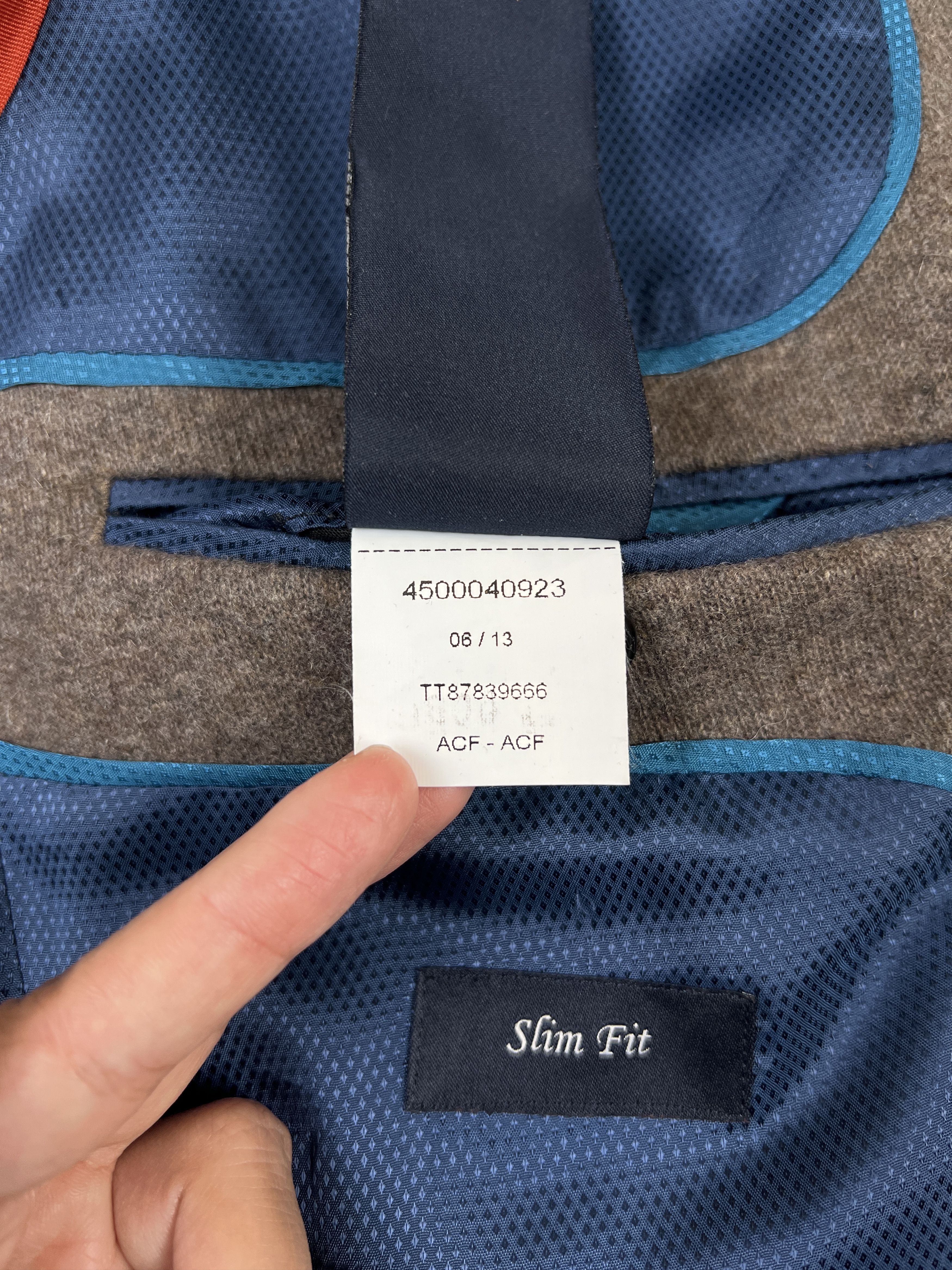 Tommy Hilfiger Tommy Hilfiger Fits L-XL Tailored Slim Fit Overcoat Wool Size US L / EU 52-54 / 3 - 20 Thumbnail