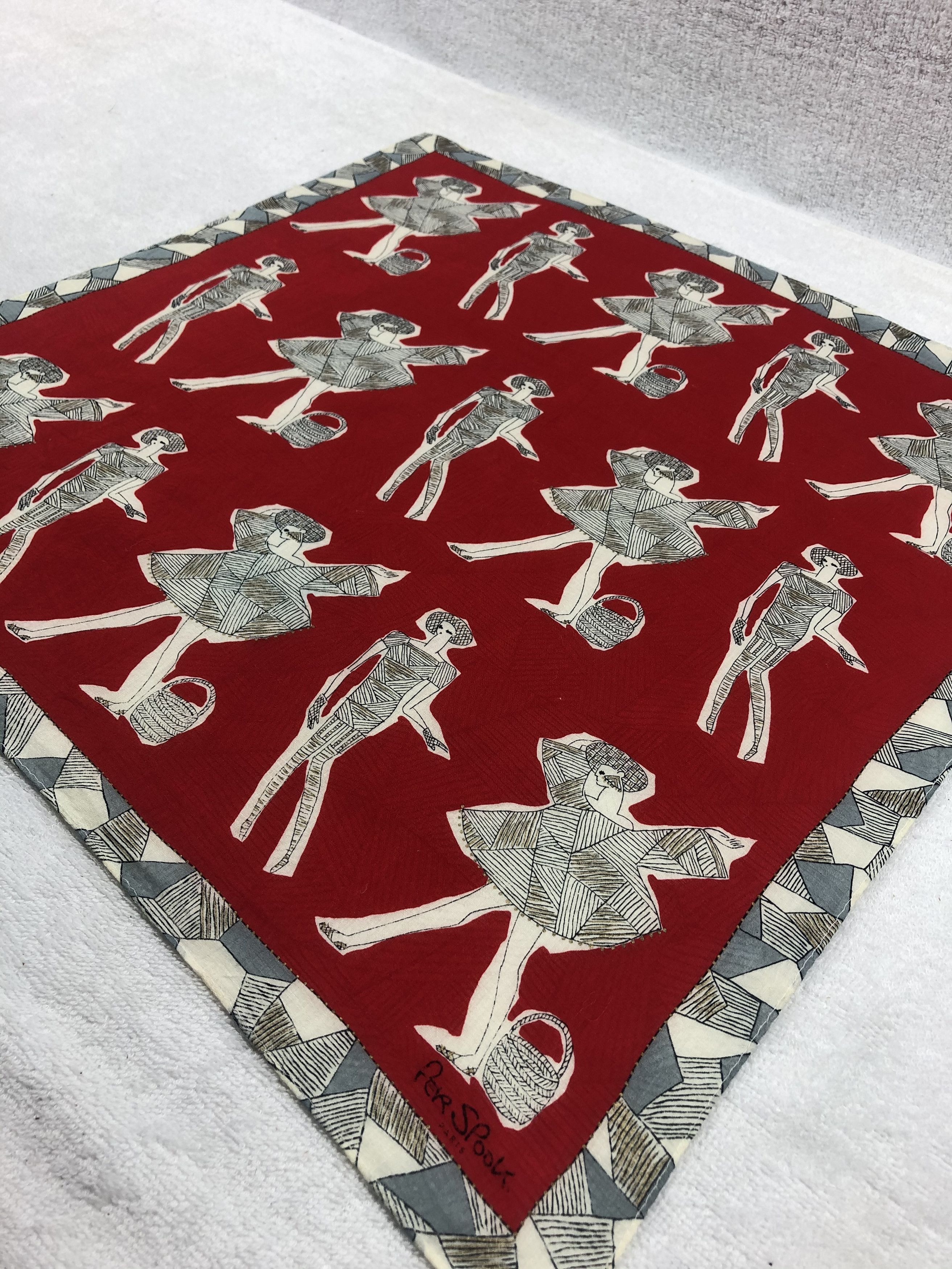Vintage Per Spook Paris Handkerchief / Bandana / Neckerchief Size ONE SIZE - 3 Thumbnail
