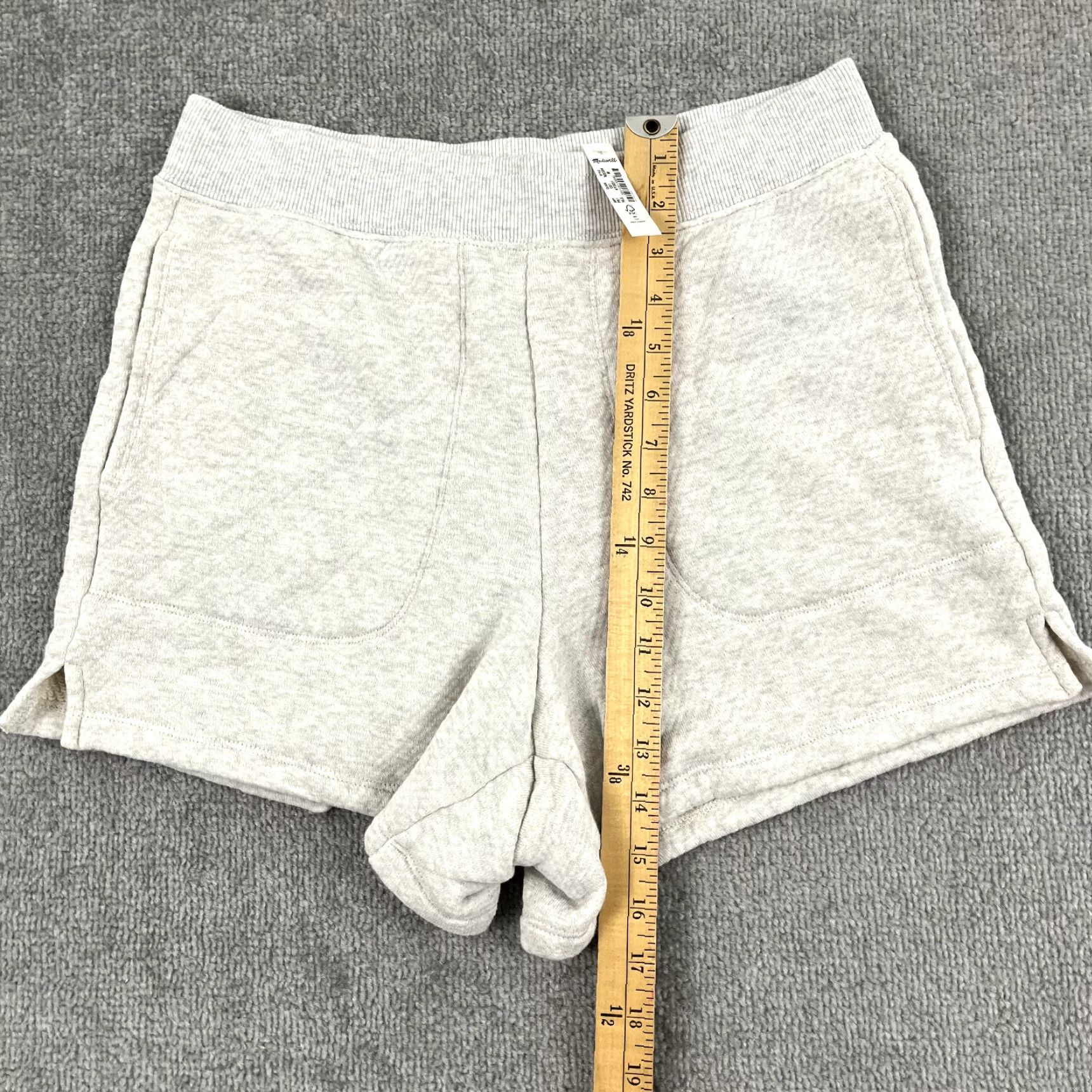 Madewell MADEWELL Shorts Womens Medium Gray 4" Airyterry Pockets Pull On NEW Size 32" / US 10 / IT 46 - 4 Thumbnail