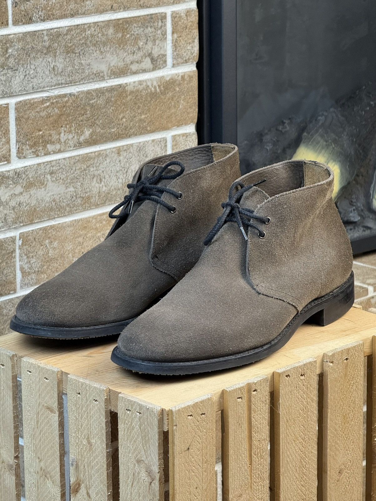 Church's Church’s Gray Suede Sahara D Chukka Boots UK8 US9 Size US 9 / EU 42 - 2 Thumbnail