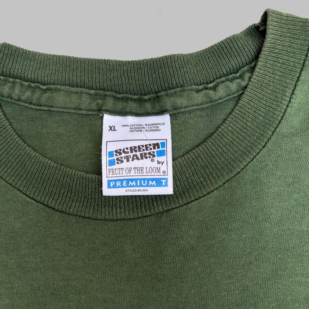 Band Tees Earache Records 1990 90s Vintage England Logo Rare T-Shirt Size US XL / EU 56 / 4 - 5 Thumbnail