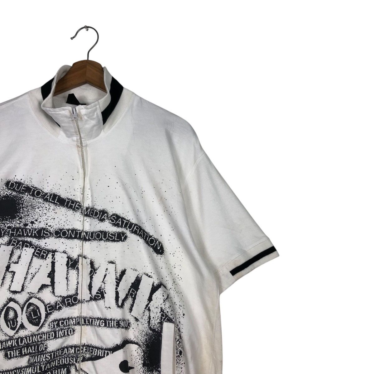 Hysteric Glamour 📌Vintage Half Zipper Sweatshirt Tony Hawk Big Logo Size US M / EU 48-50 / 2 - 7 Thumbnail
