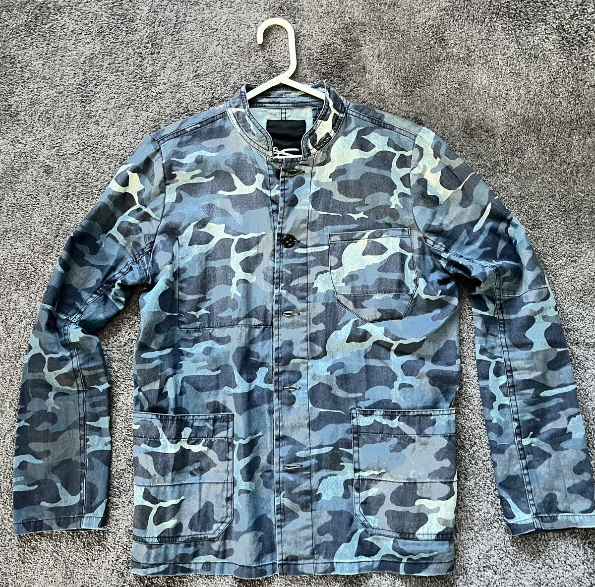 DENHAM Denham mens blue camo shirt/jacket chore Size US M / EU 48-50 / 2 - 1 Thumbnail