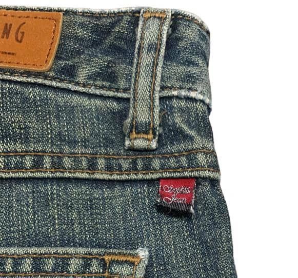 Edwin Vintage 90s Something Edwin Flare Bootcut Jeans Distressed Size US 30 / EU 46 - 8 Thumbnail