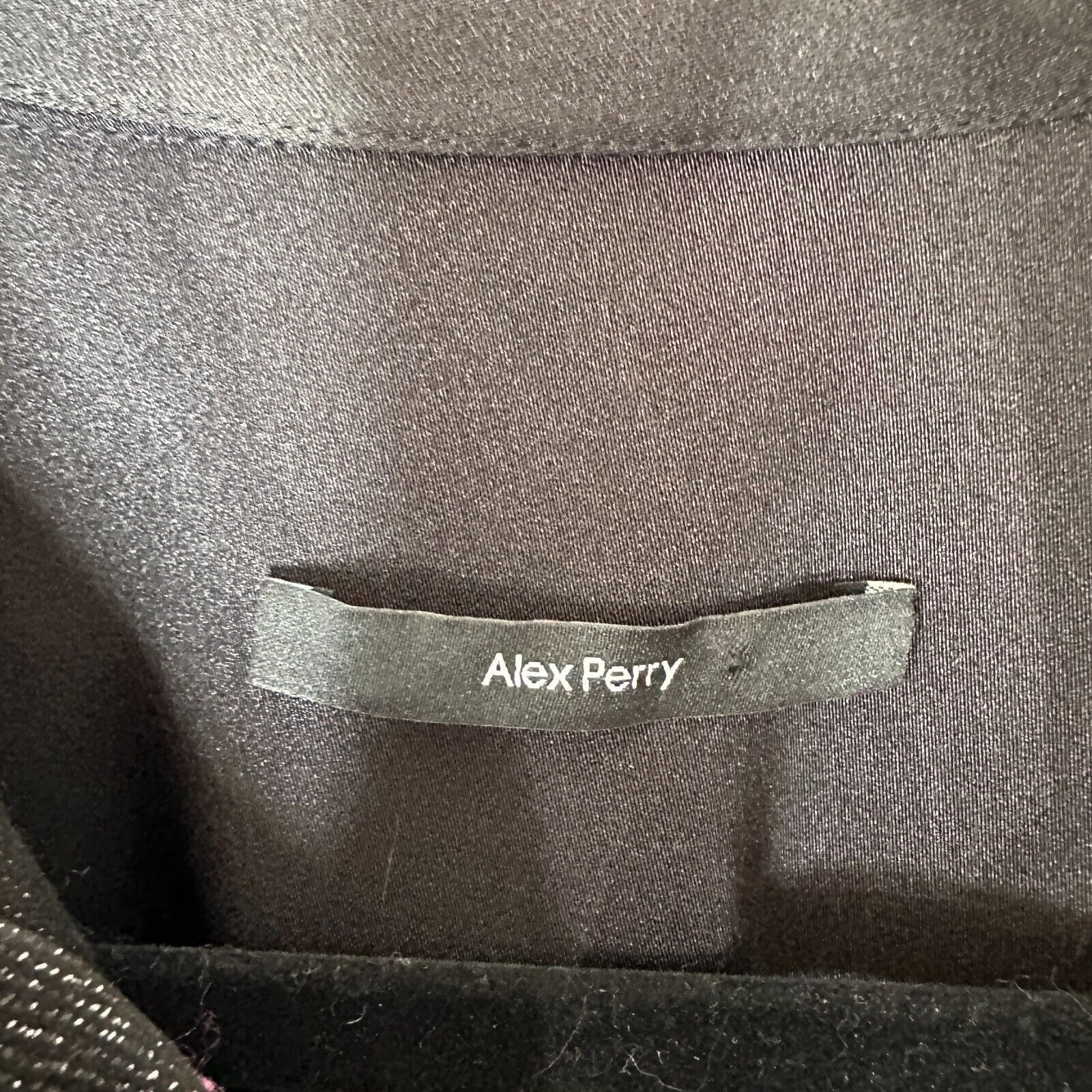 Alex Perry Alex Perry SET Black Shimmer Long Sleeve Shirt Mini Skirt 6 Size S / US 4 / IT 40 - 6 Thumbnail