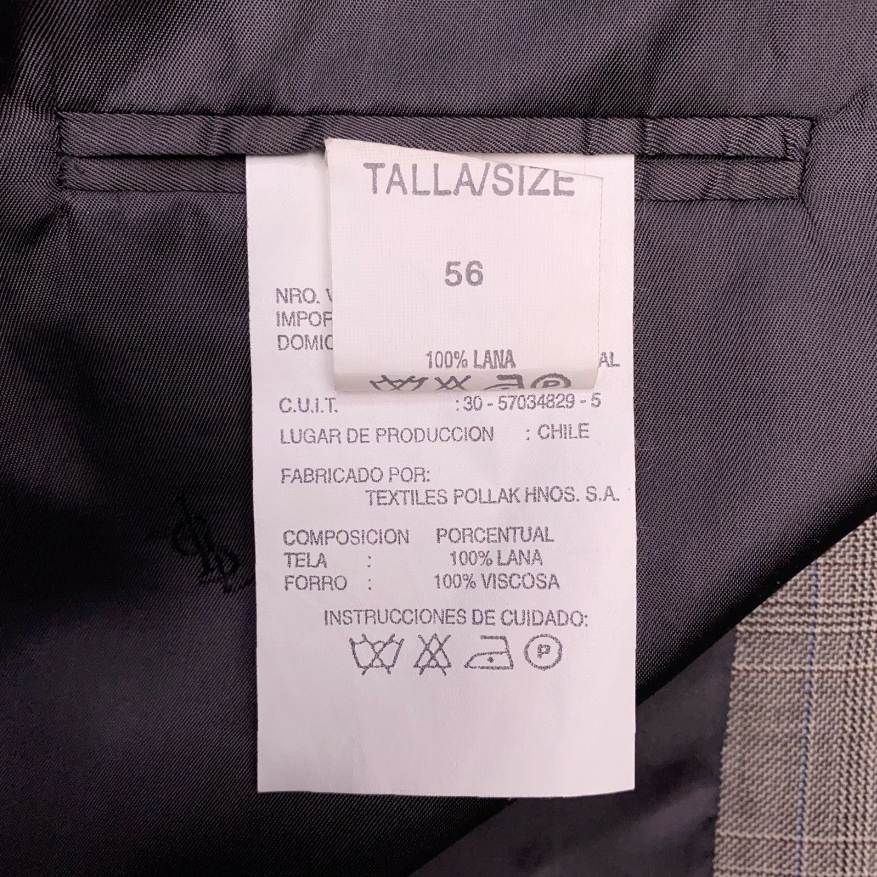Yves Saint Laurent VINTAGE Saint Laurent Blazer Men 46 Gray Plaid Wool Sport Coat Regular Notch Lapel 3-Button/ Four-Button? Size 46R - 5 Thumbnail