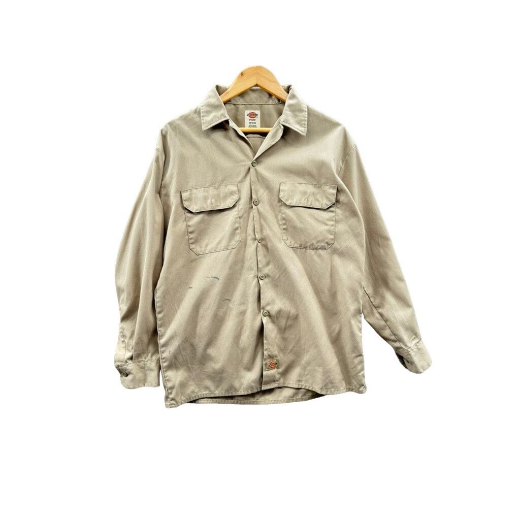Dickies Dickies Flex Distressed Men's Canvas Utility Button Up Shirt Size US M / EU 48-50 / 2 - 1 Thumbnail