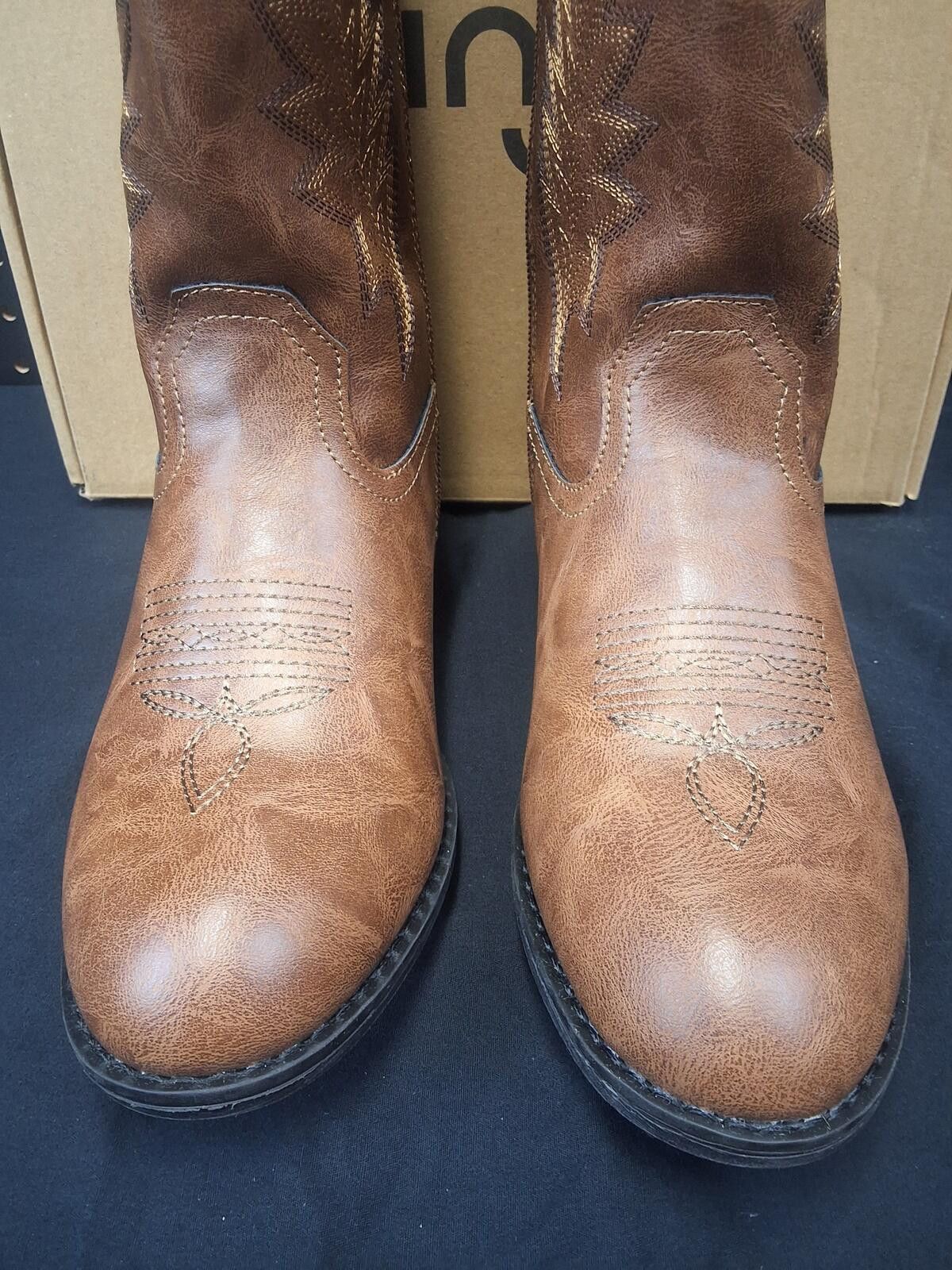 Gianni Valentino Ginni Girls Cowboy Boots Little Big Kids Brown New Size 6 Size ONE SIZE - 3 Thumbnail