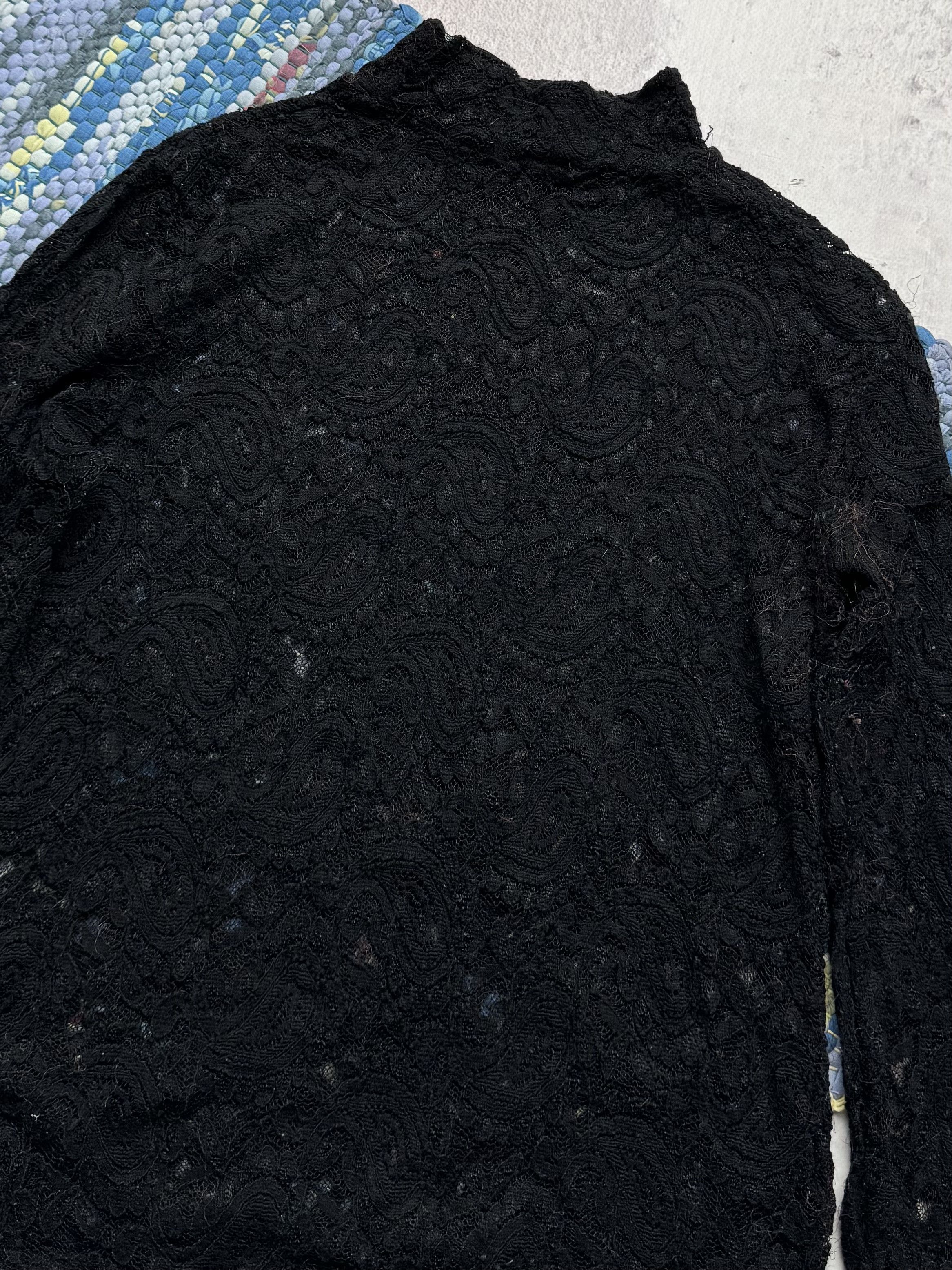 Vintage Vintage Mesh Lace Long Sleeve A8(V1)D15 Size S / US 4 / IT 40 - 10 Thumbnail
