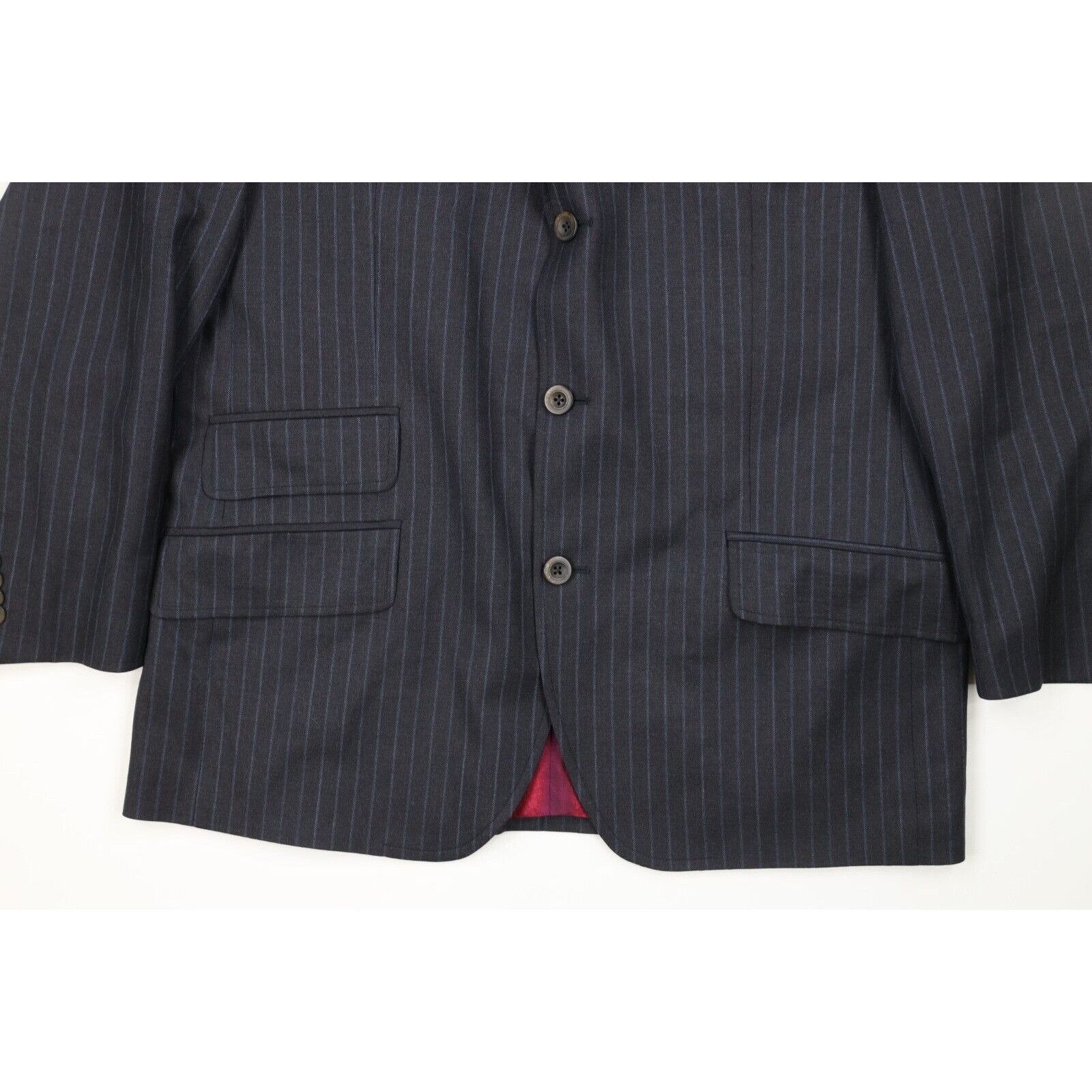 Etro Etro Milano 2 Piece Wool Pinstriped Suit Size 44R - 5 Thumbnail