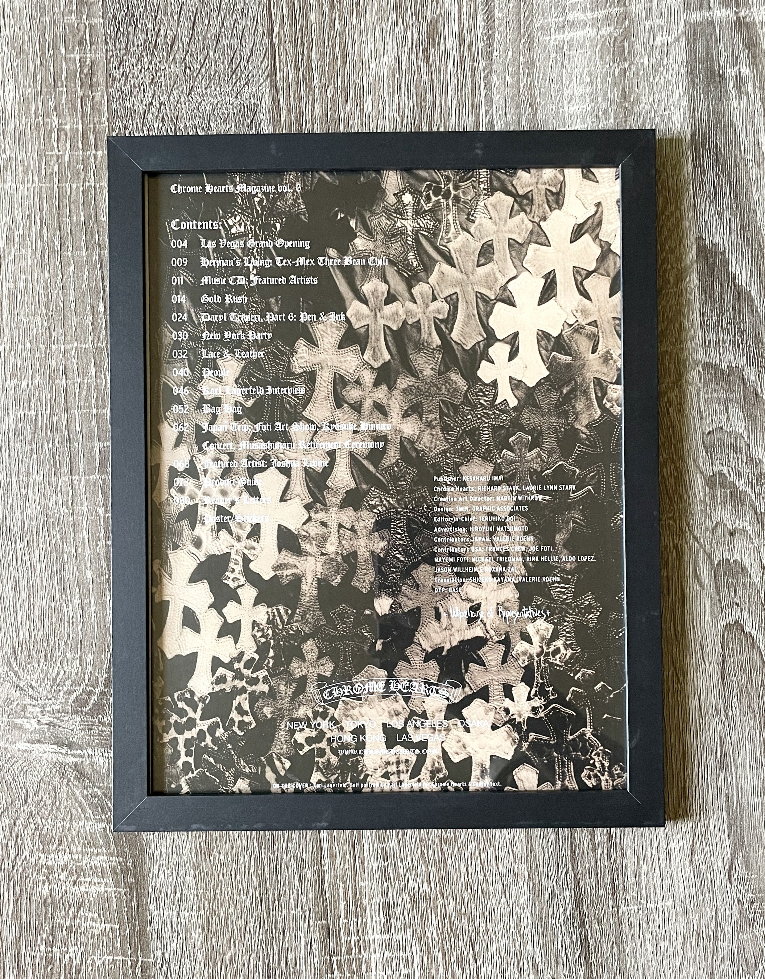 Chrome Hearts Chrome Hearts multiple crosses 9x11 Framed poster Size ONE SIZE - 1 Thumbnail