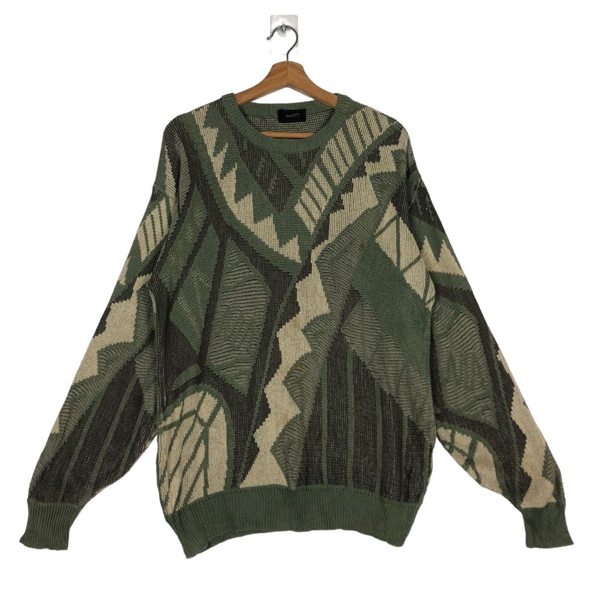 Japanese Brand 🔥90’s Vintage Knit Sweatshirt Waldi Issey Miyake Japan Size US M / EU 48-50 / 2 - 1 Thumbnail