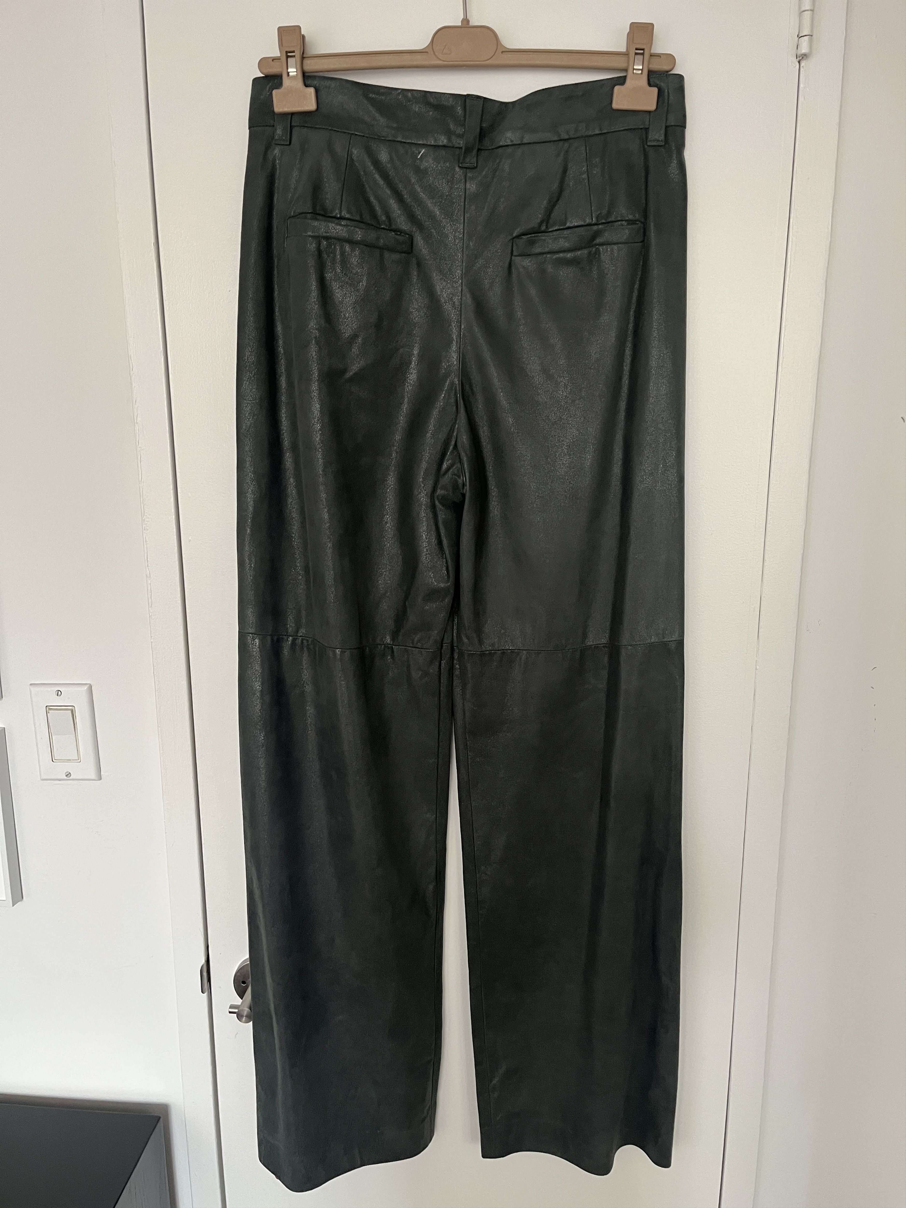 Brunello Cucinelli Leather Suede Trousers Size 28" / US 6 / IT 42 - 8 Thumbnail