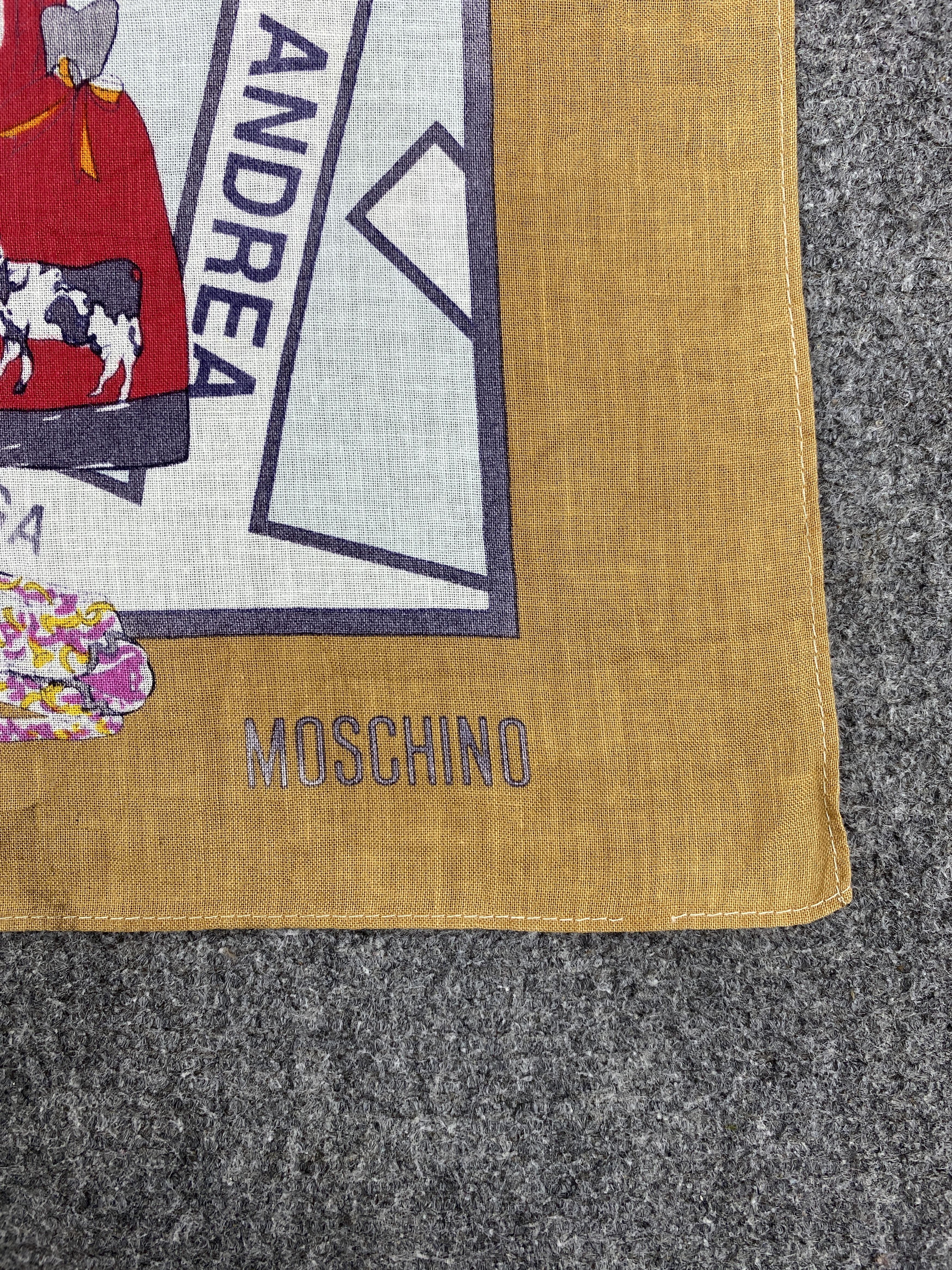 Moschino Vintage Moschino Scarf Handkerchief Neckerchief HKC0396 Size ONE SIZE - 5 Thumbnail