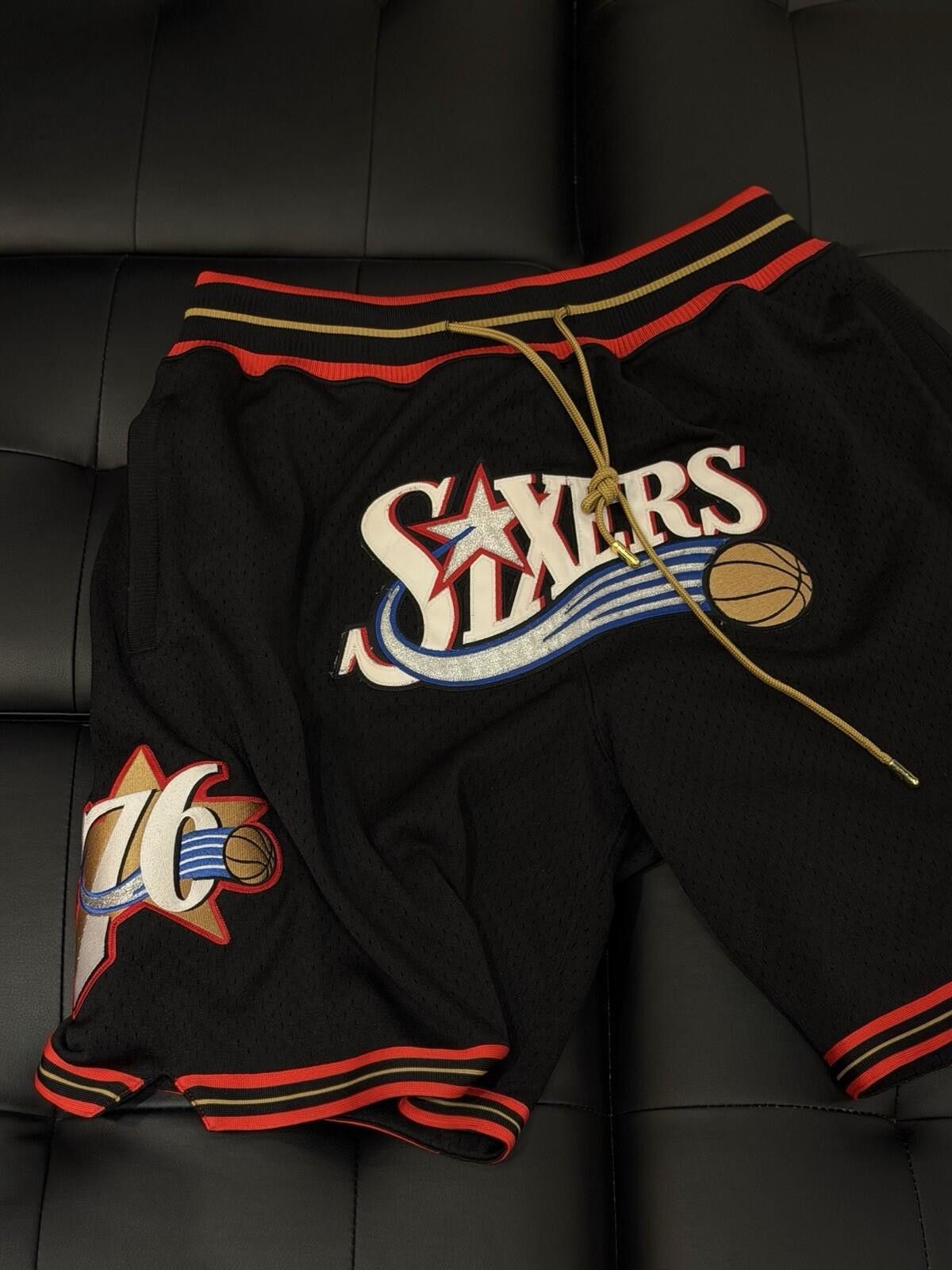 Mitchell & Ness Just Don X Mitchell Ness Philadelphia 76ers Shorts Medium Size ONE SIZE - 1 Thumbnail