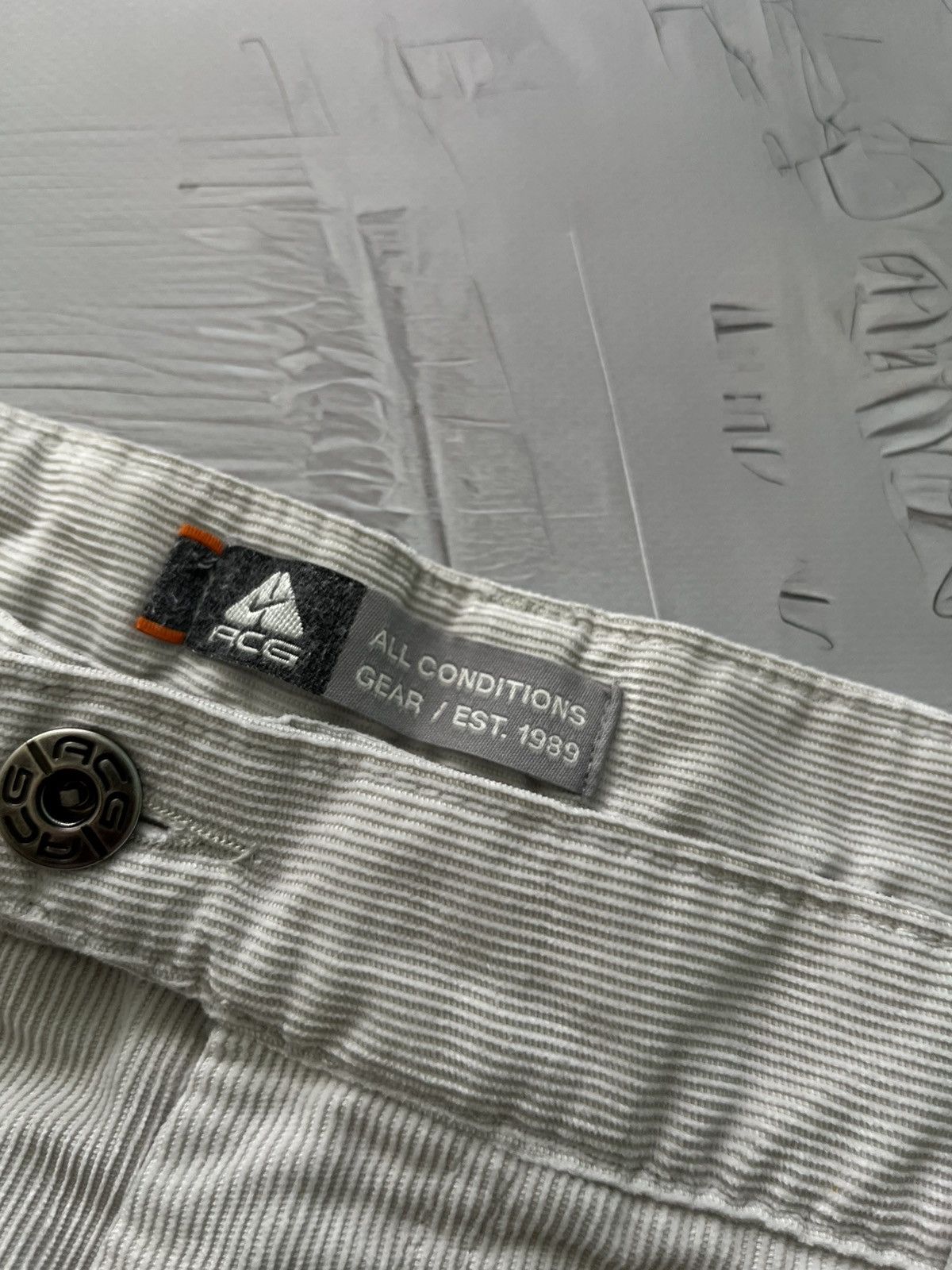 Vintage Y2K Nike ACG Vintage Velvet Streetwear Pants White Size US 32 / EU 48 - 5 Thumbnail