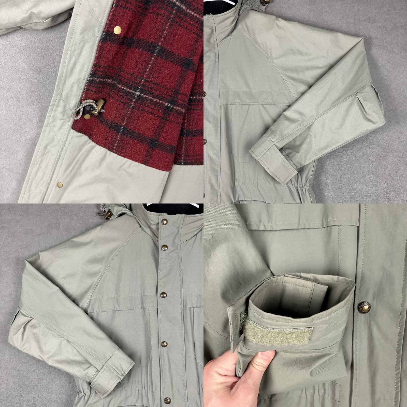Vintage Woolrich Jacket Mens Medium Green Wool Lined Fieldstone Snap Front Coat Regular Size XS? (Original uses M) - 8? Size US M / EU 48-50 / 2 - 9 Thumbnail