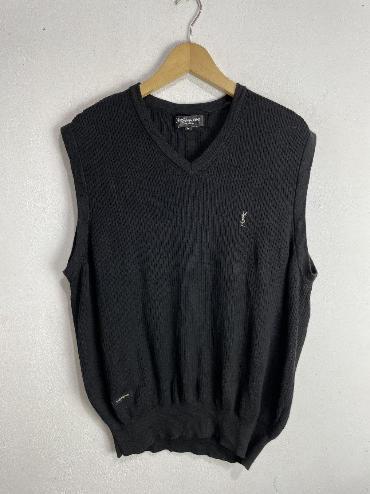 Yves Saint Laurent Vintage Yves Saint Laurent YSL Knit Vest Casual Pour Homme Size US M / EU 48-50 / 2 - 8 Thumbnail