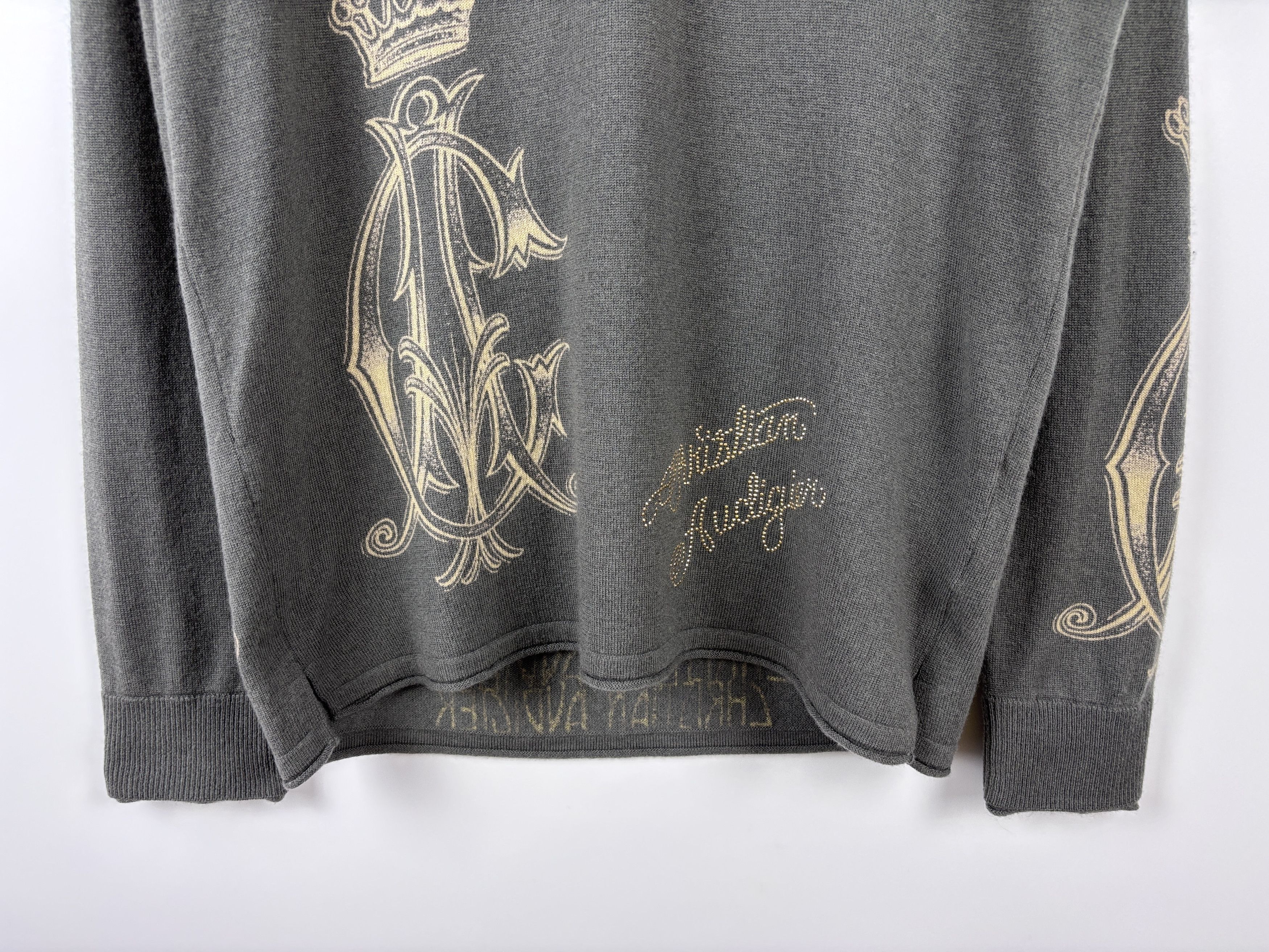 Christian Audigier × Vintage Christian Audigier Los Angeles Sweatshirt Rhinestones L Size US L / EU 52-54 / 3 - 4 Thumbnail
