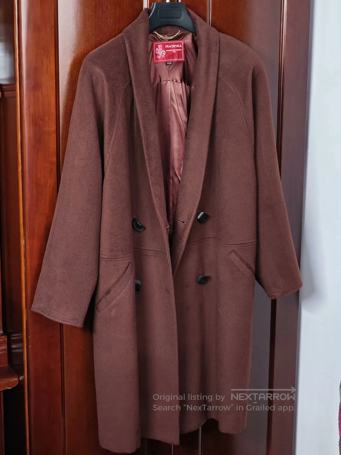 Japanese Brand Italian Wool Overcoat from Cremona. Size M / US 6-8 / IT 42-44 - 1 Thumbnail