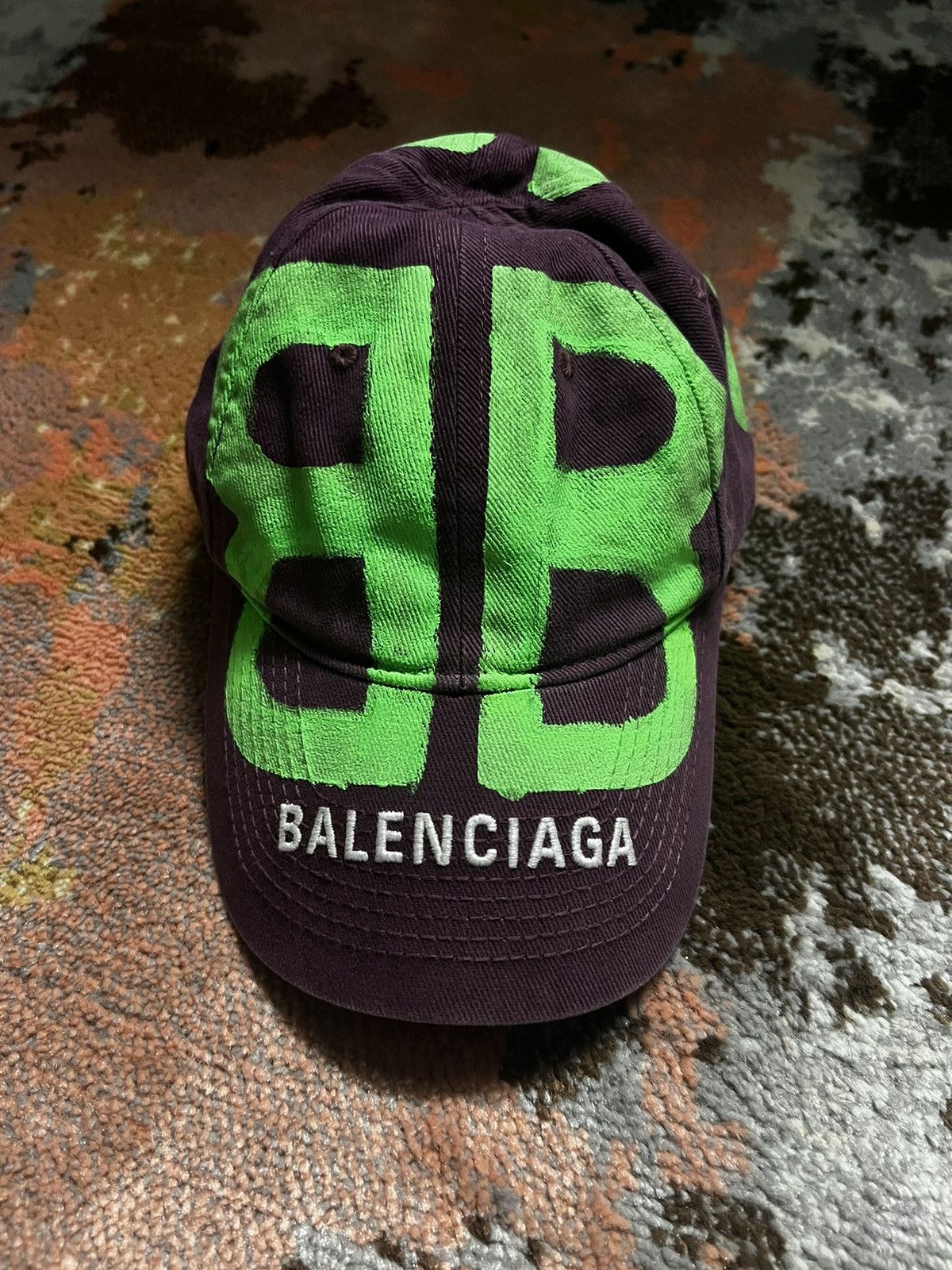 Balenciaga Balenciaga Spray paint hat Purple Grailed