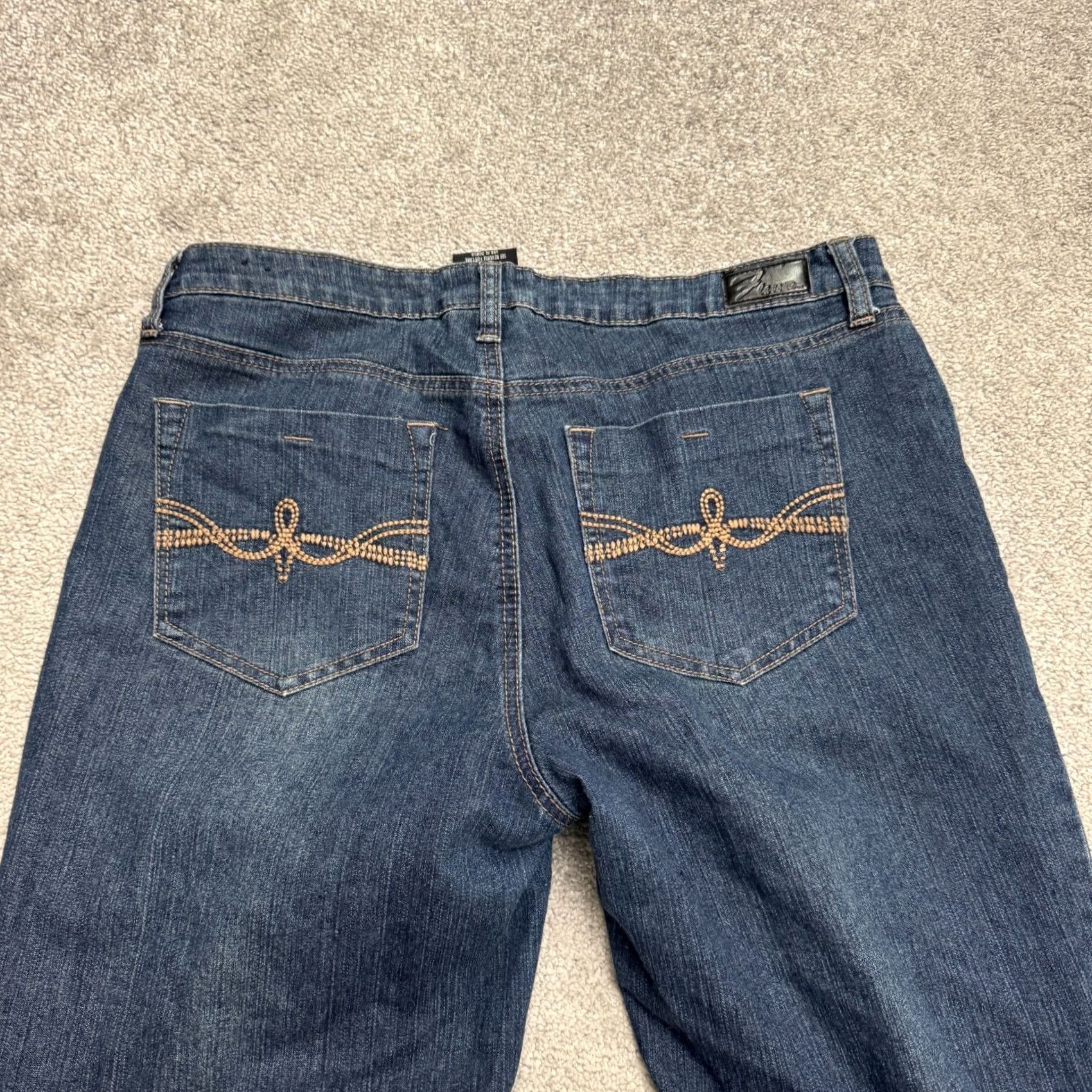 Denime 7 Flavour By Bubblegum Jeans Straight Womens 16 Denim Dark Wash 34x32 Vintage No Size 38" / US 16 / IT 52 - 4 Thumbnail