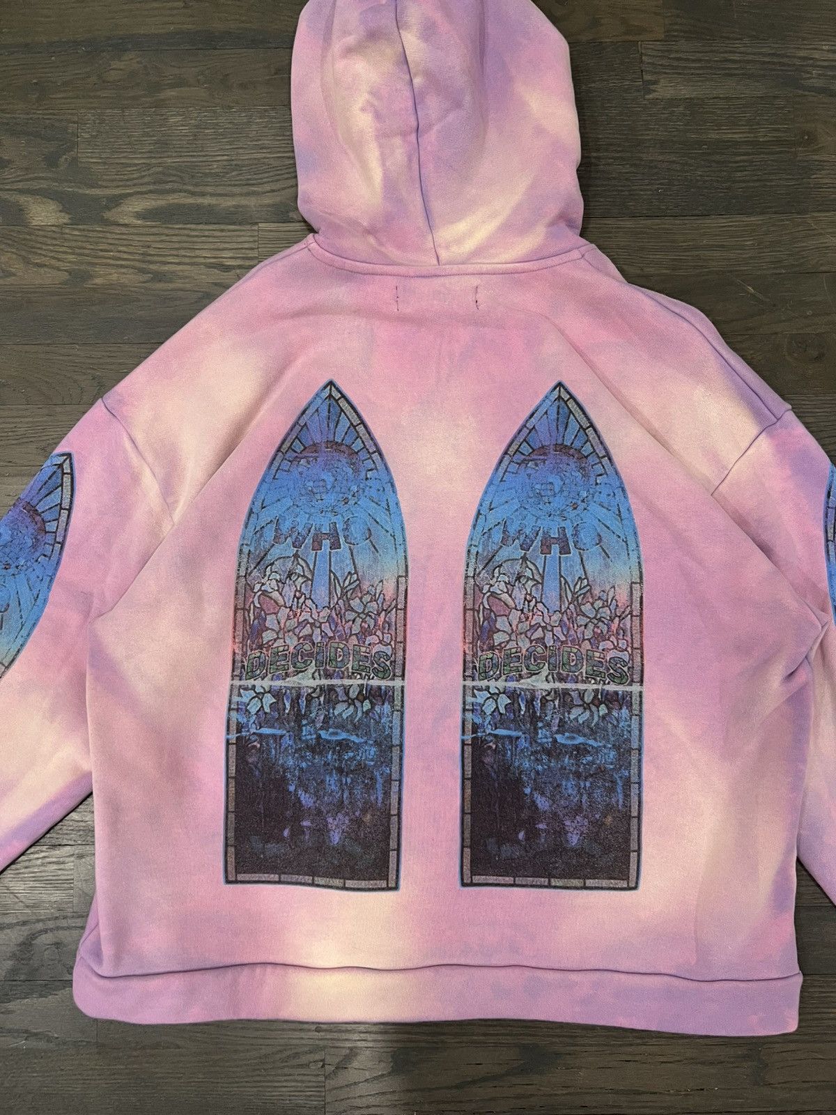Who Decides War Pink stained glass motif hoodie Size US M / EU 48-50 / 2 - 7 Thumbnail