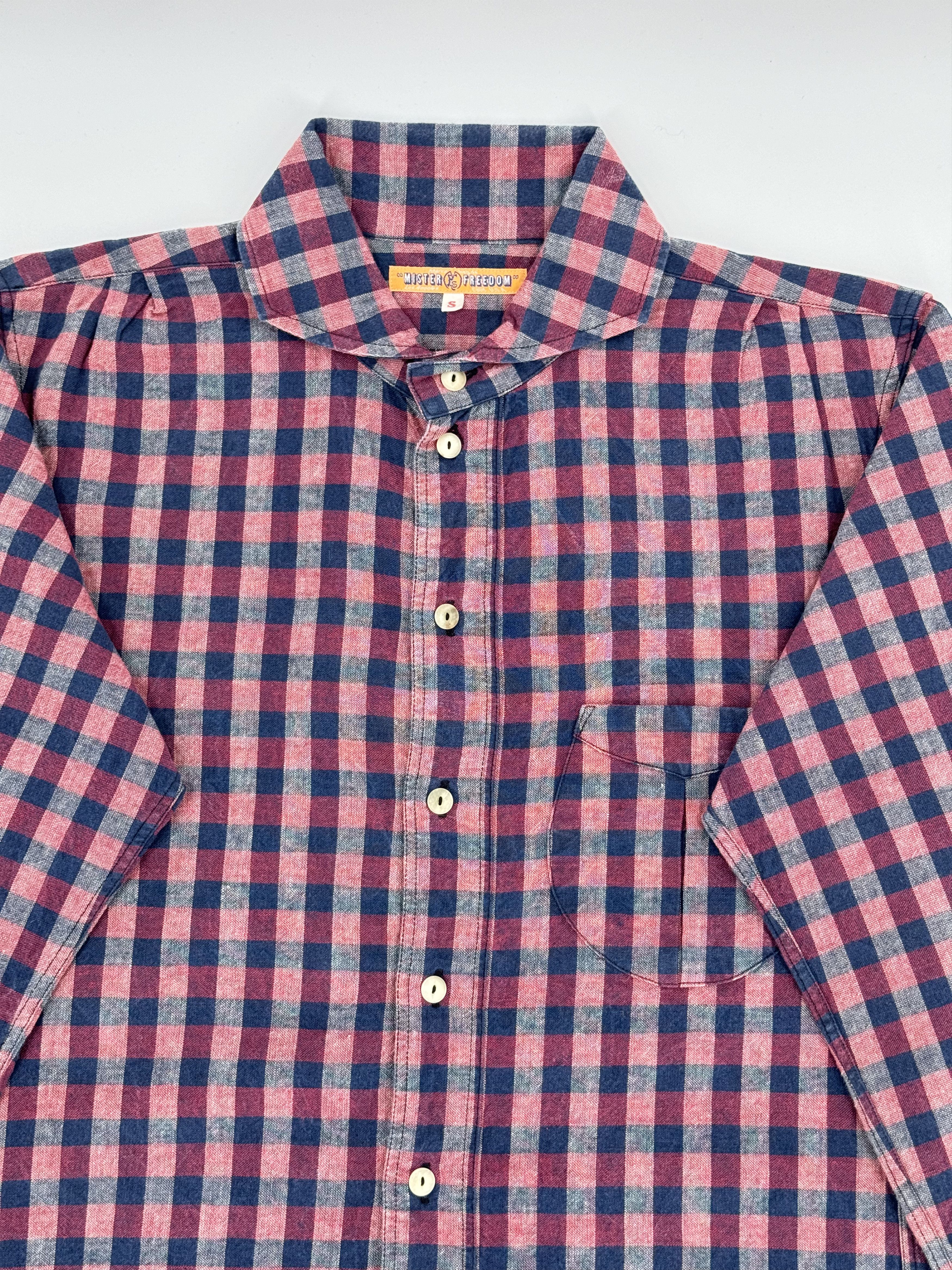 Mister Freedom × Sugar Cane Mister Freedom Sugar Cane Japan Woven Linen Plaid Shirt Size US S / EU 44-46 / 1 - 2 Thumbnail