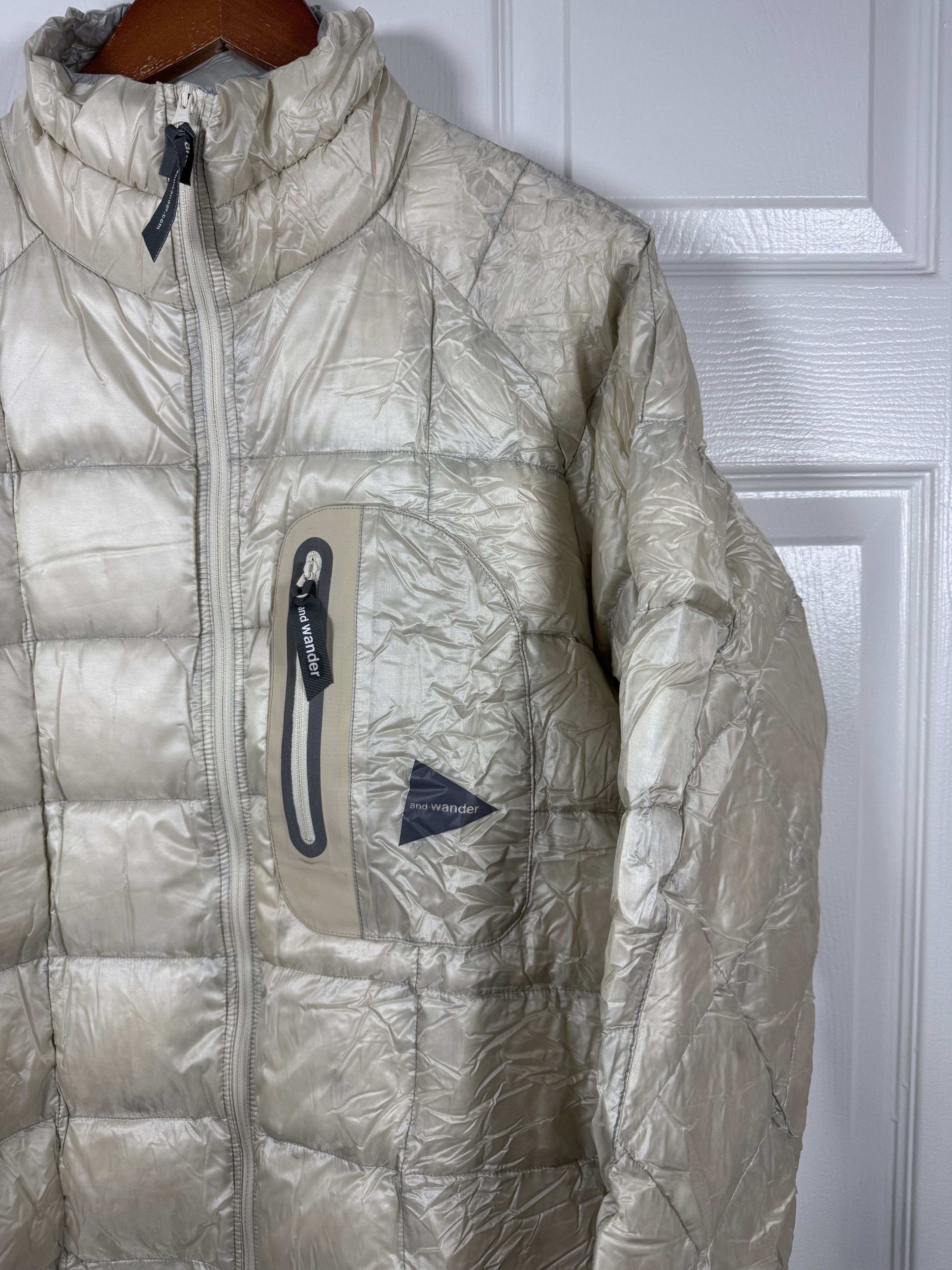 And Wander PERTEX Diamond Stitch Down Jacket White 4 Size US XL / EU 56 / 4 - 3 Thumbnail