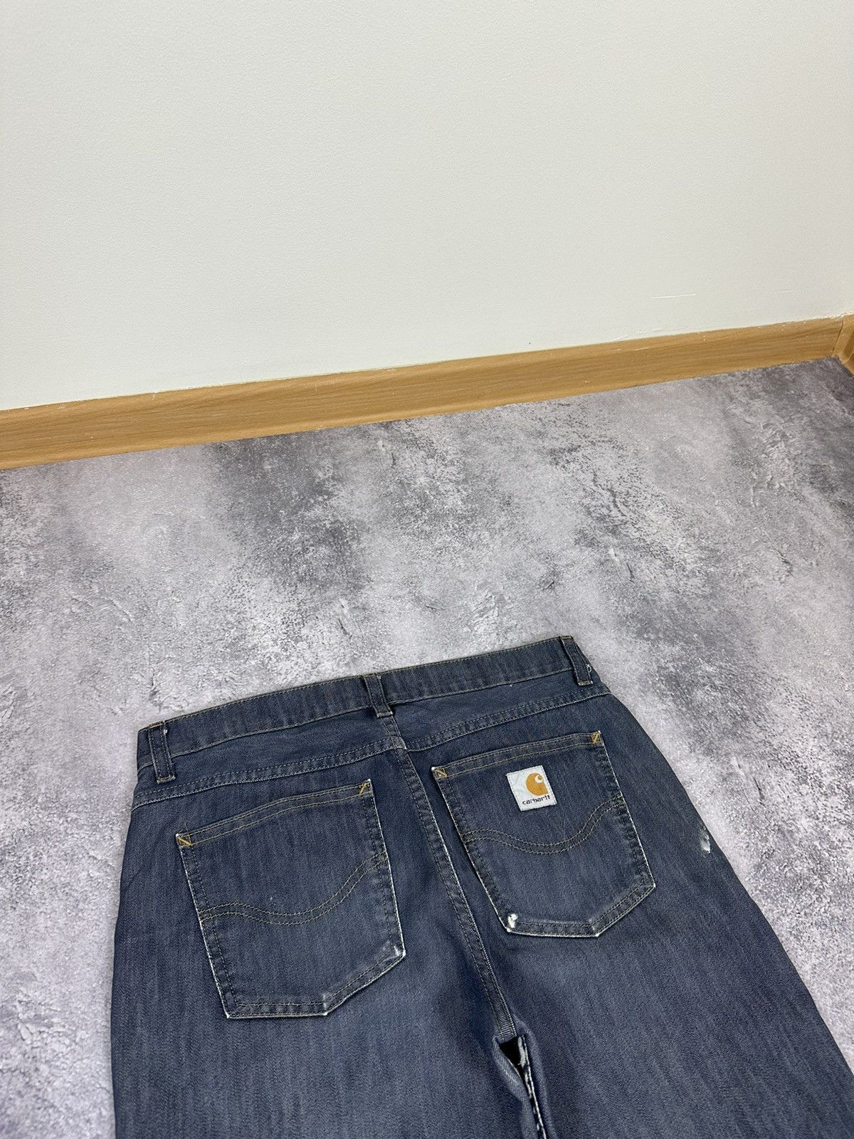 Carhartt Vintage Carhartt Distressed Denim USA Hype Flared Jeans Size 30" / US 8 / IT 44 - 6 Thumbnail