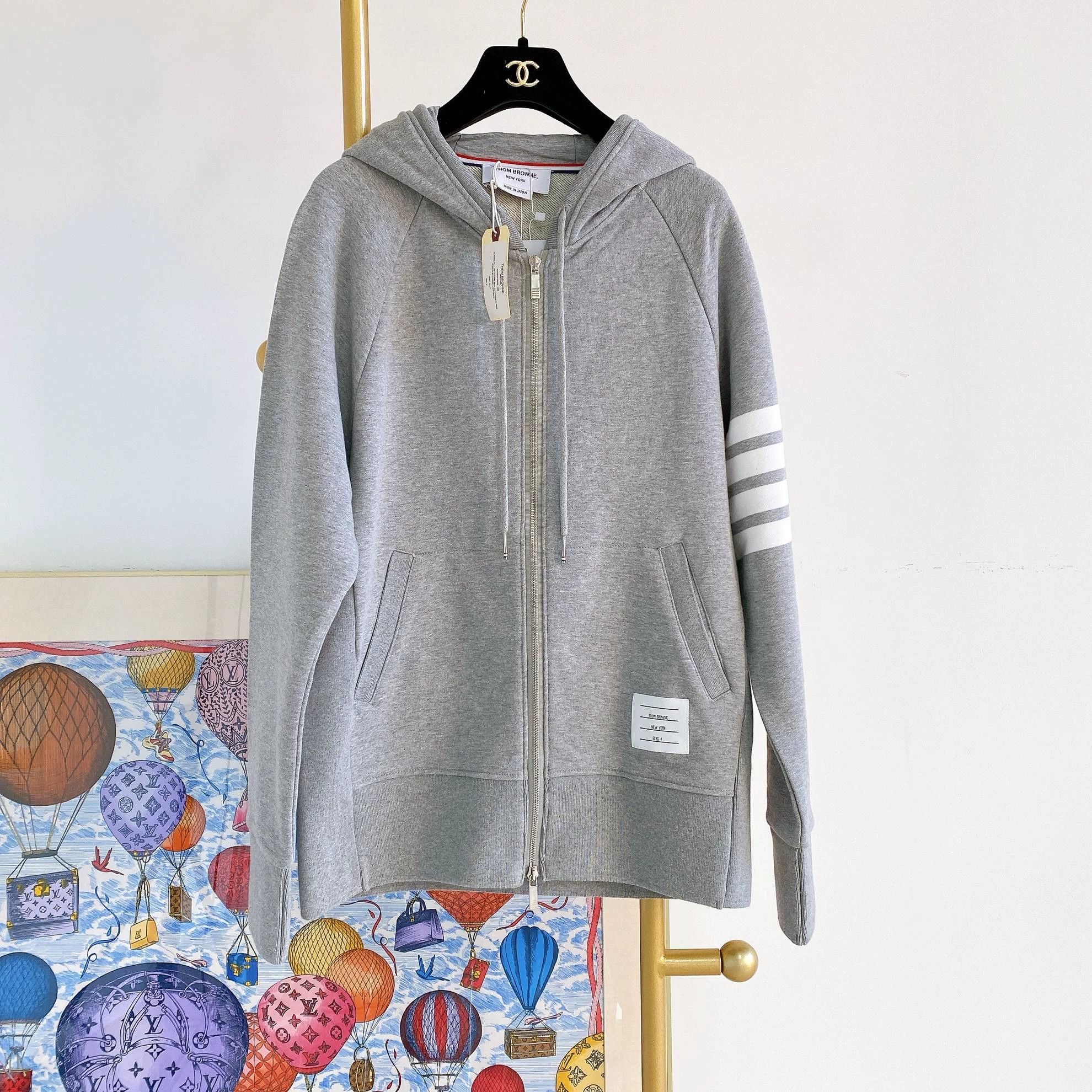 Thom Browne Thom Browne Gray NWT Hooded Jacket 4 Size US XL / EU 56 / 4 - 1 Thumbnail