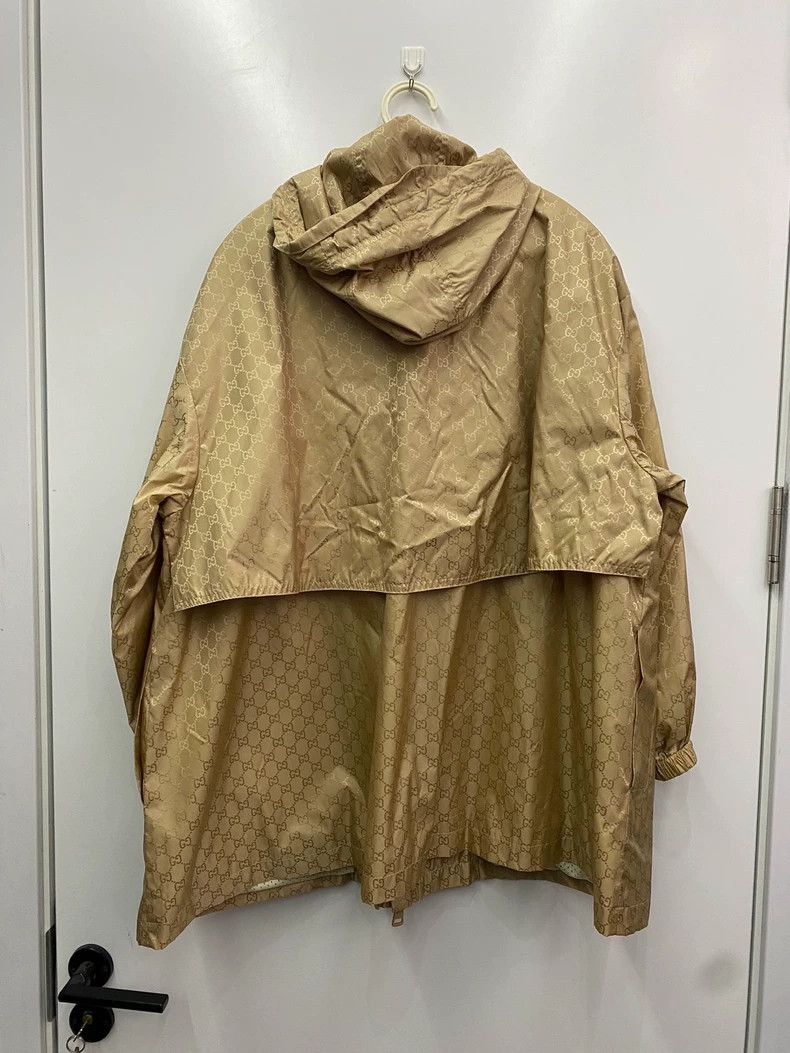 Gucci Gucci Size 38 Khaki full-print old flower hooded jacket Si Size US XS / EU 42 / 0 - 2 Thumbnail