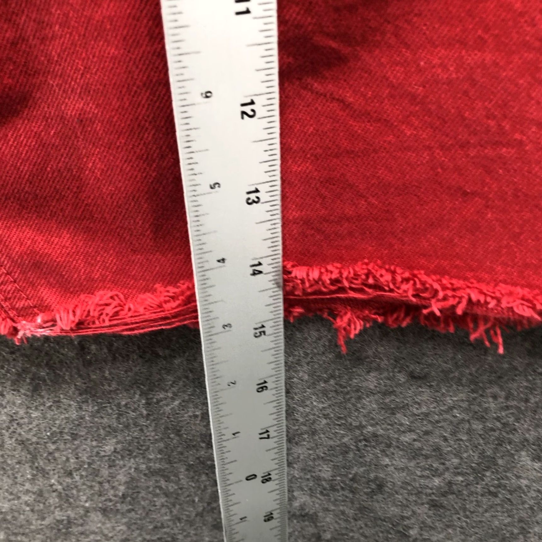 Abercrombie & Fitch VINTAGE Abercrombie & Fitch Zoe Natural Rise A-Line Denim Skirt 26 / 2 Red Mini Womens Skirt Size 26" / US 2 / IT 38 - 5 Thumbnail