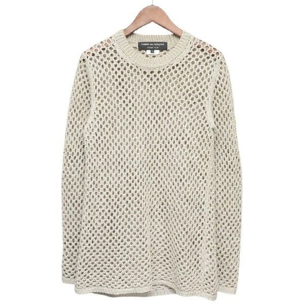 Comme des Garcons Homme Plus Sweater Mesh Knit Linen Size US S / EU 44-46 / 1 - 1 Thumbnail