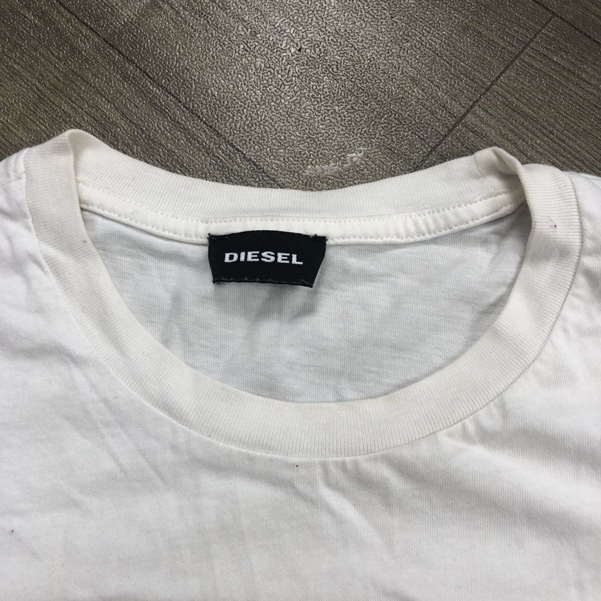 Diesel Vintage Diesel T Diego ZB Big Logo Rabbit White Tshirt Size US M / EU 48-50 / 2 - 4 Thumbnail