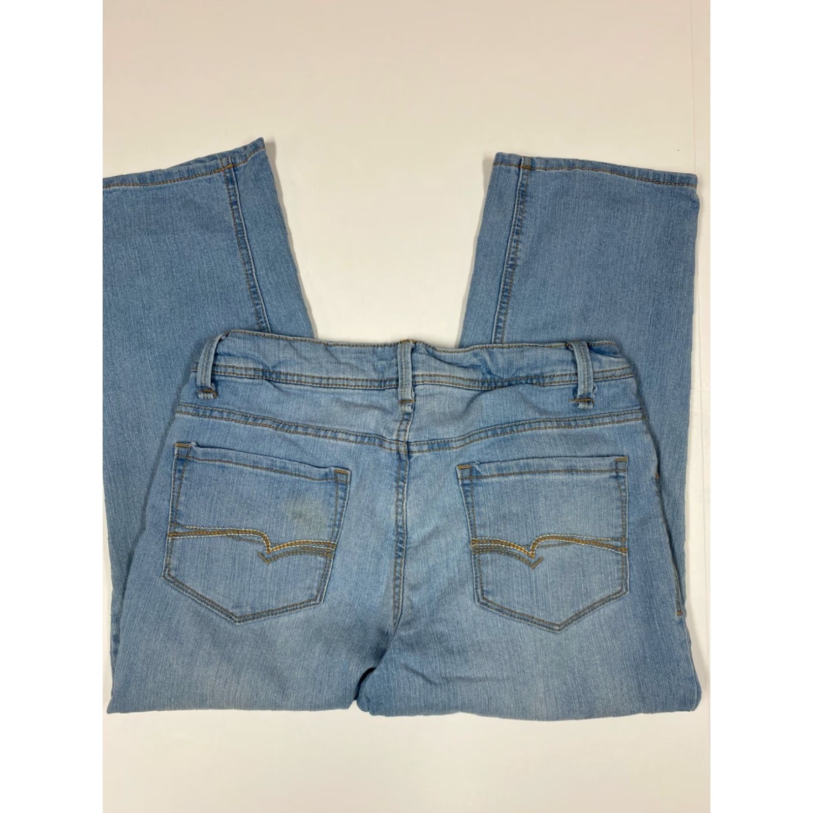 Faded Glory Faded Glory Jeans Womens 8 Blue Straight Light Denim Star Pockets Regular Retro? Size 30" / US 8 / IT 44 - 6 Thumbnail