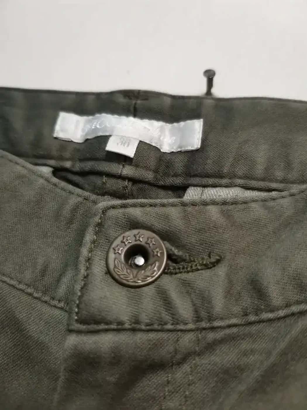 Japanese Brand Nicole White Tactical Multipocket Cargo Pants Size US 27 - 3 Thumbnail
