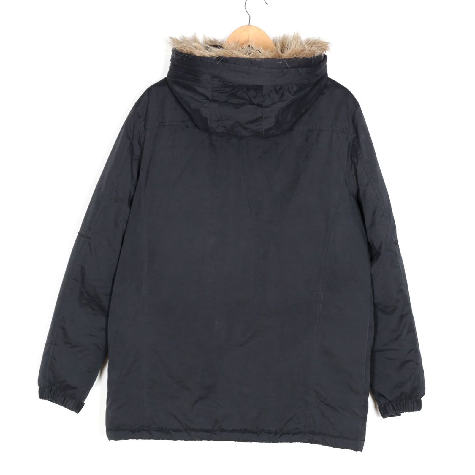 Vintage Marlboro Classics Jacket Parka Men L blue Fur Hooded Refined Rugged MJ6290 Size US L / EU 52-54 / 3 - 3 Thumbnail