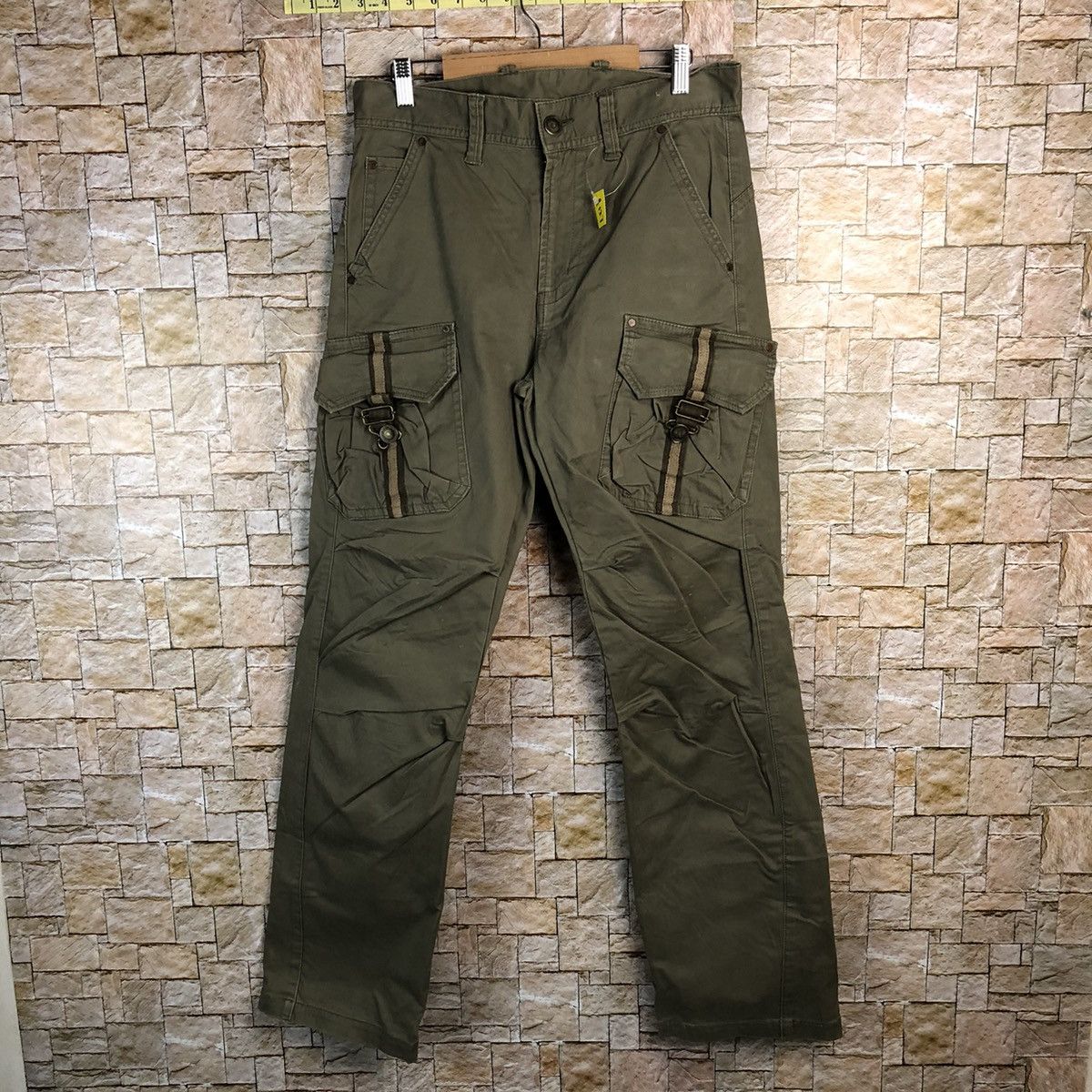 Japanese Brand Japanese Brand Green Cargo Multipocket Pants #A127 Size US 32 / EU 48 - 1 Thumbnail
