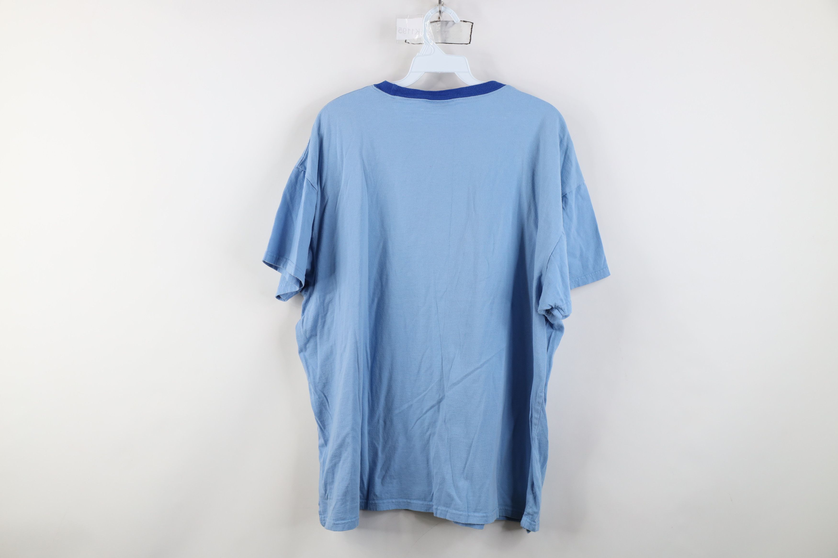 Vintage Vintage Y2K The Simpsons Spell Out Homer Ringer T-Shirt Blue Size US XL / EU 56 / 4 - 11 Thumbnail