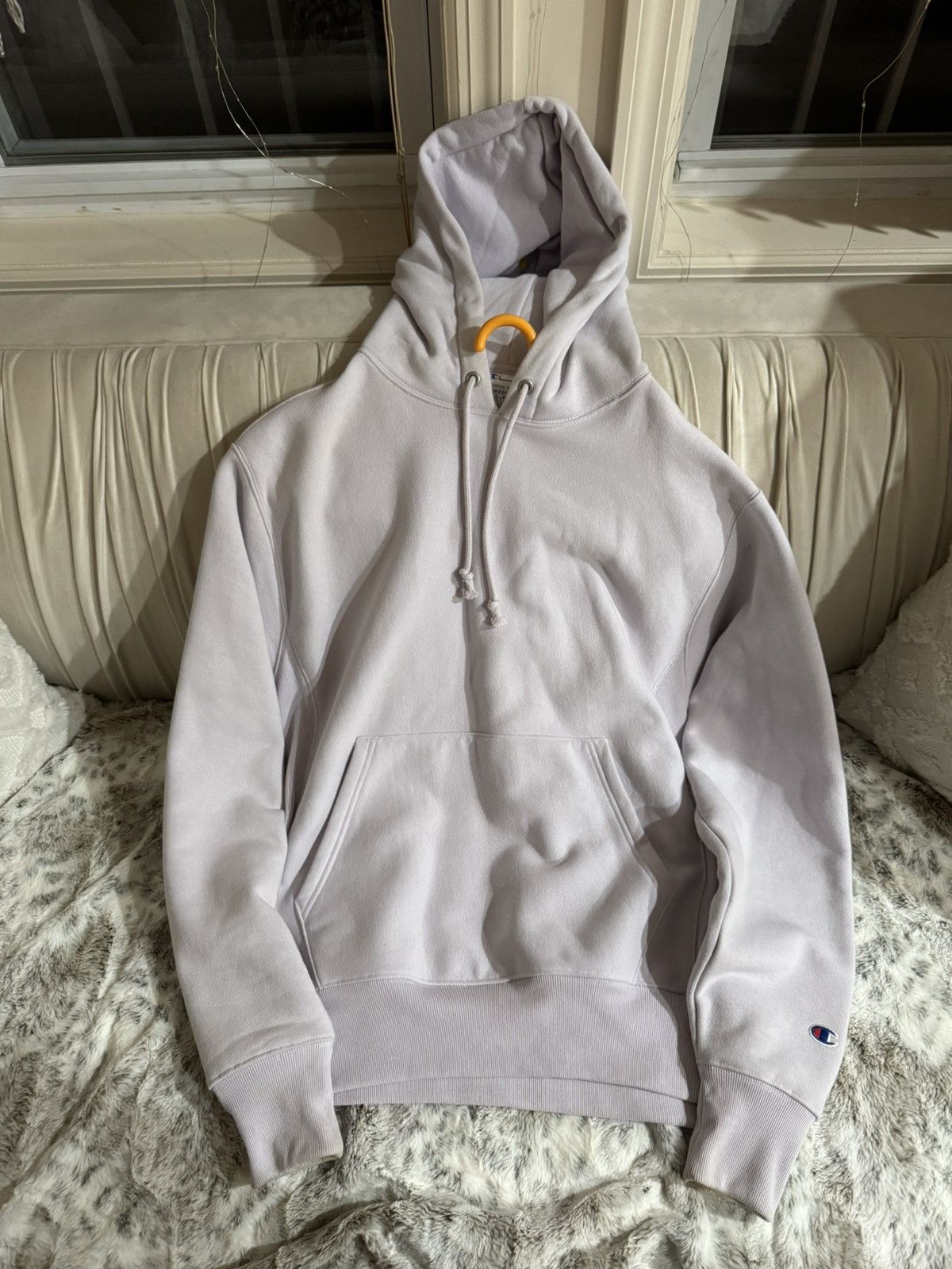 Champion × Nike Lavender Champion Embroidered hoodie size Medium Size US M / EU 48-50 / 2 - 1 Thumbnail