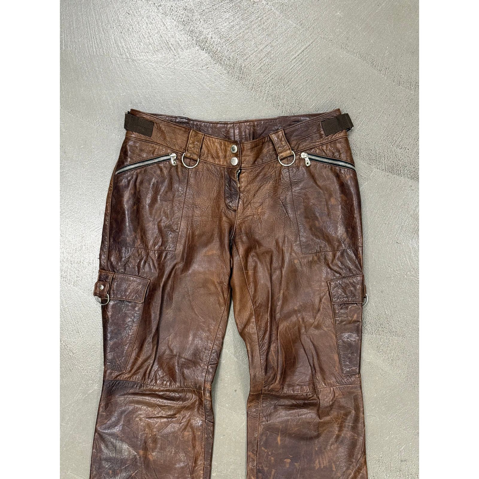 Dolce & Gabbana 2001 Dolce & Gabbana Shepskin bondage leather trousers Size 35" - 4 Thumbnail
