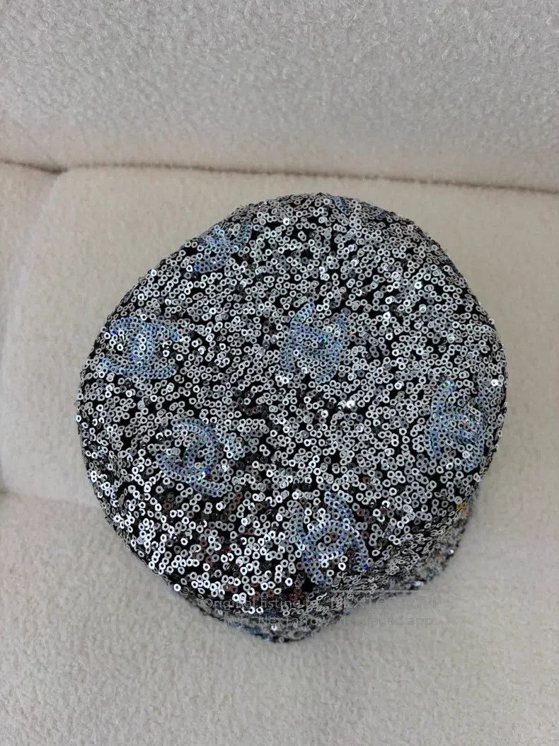 Chanel Chanel Size M Blue and silver sequin fisherman's hat Size ONE SIZE - 2 Thumbnail
