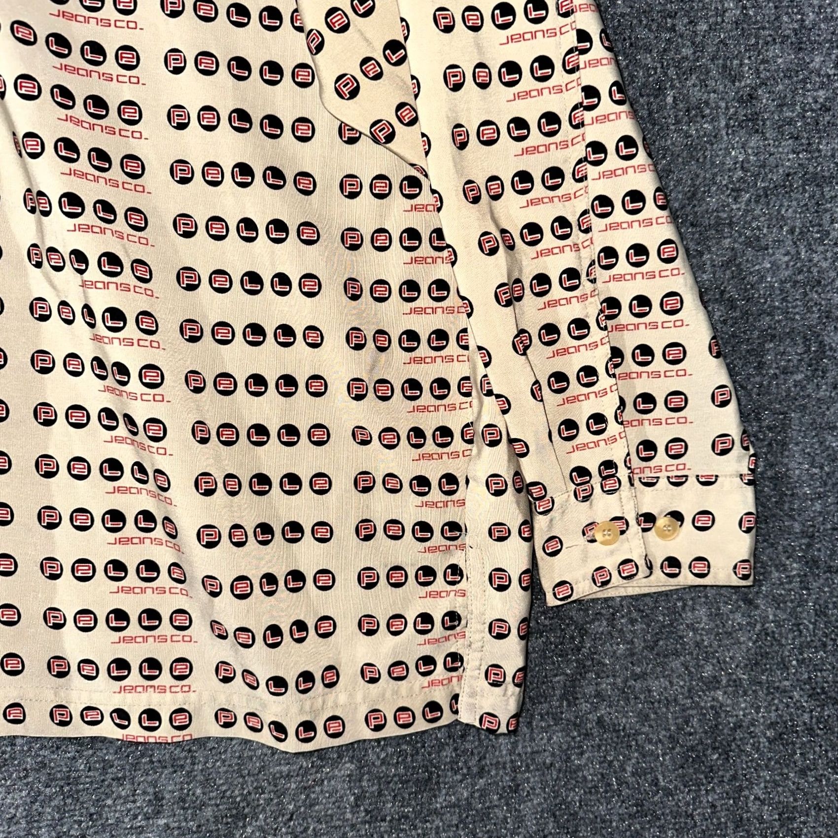 Pelle Pelle VINTAGE Pelle Pelle Shirt Mens XXL Logo Print Button Up Long Sleeve Pocket Size US XXL / EU 58 / 5 - 2 Thumbnail