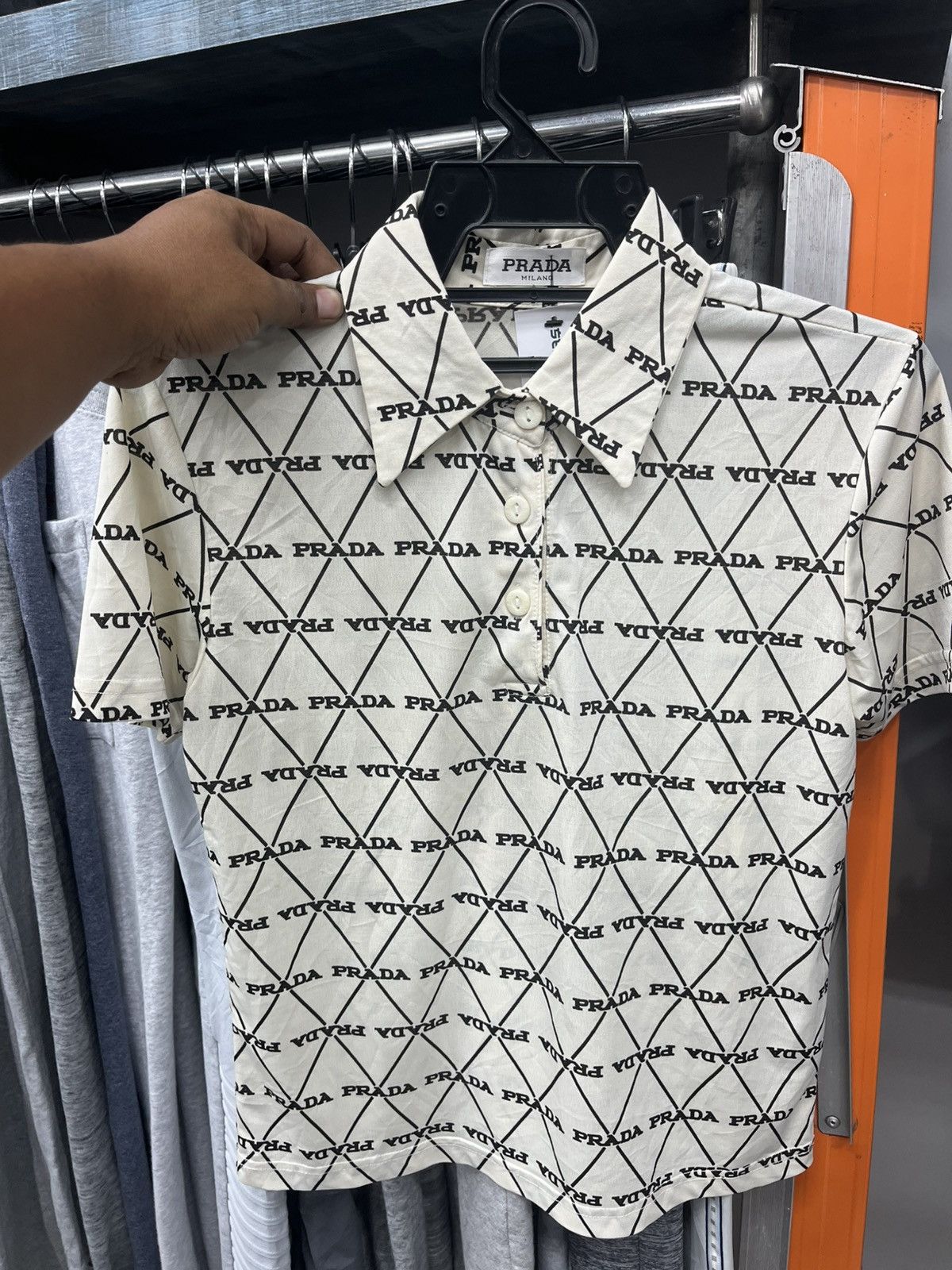 Prada USED VINTAGE PRADA WOMEN'S POLO SHIRT GOOD Size S / US 4 / IT 40 - 1 Thumbnail