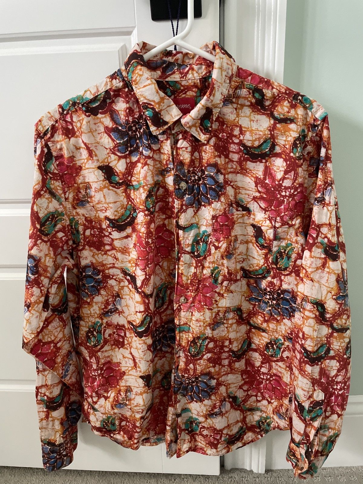 Supreme Acid Floral Shirt | Grailed