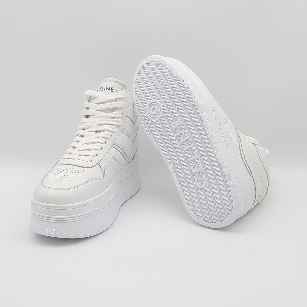 Celine o1bcso1str0225 348593338C Hi-Top Sneakers in White Size US 8 / IT 38 - 7 Thumbnail