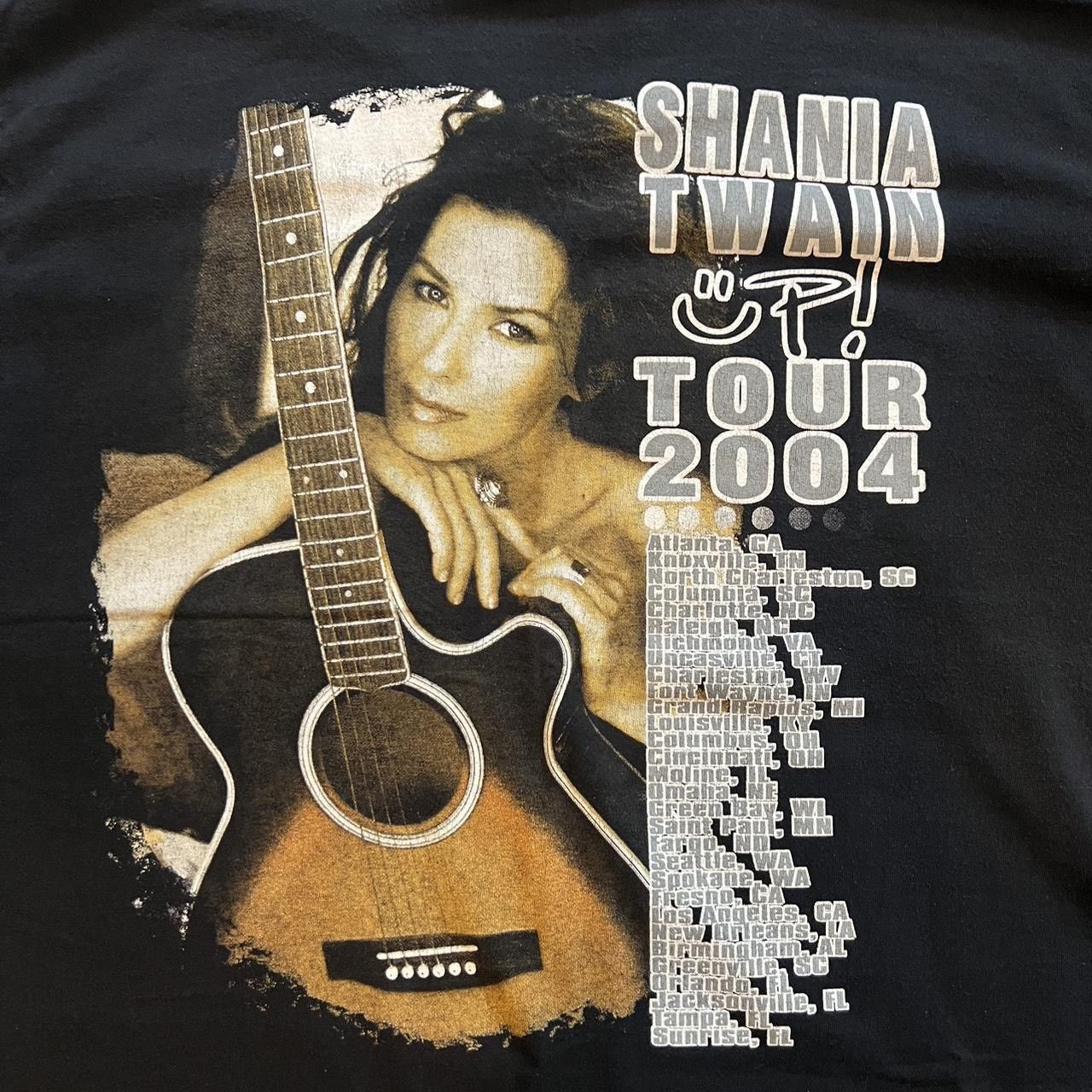Band Tees × Vintage Vintage Y2K ( 2004 ) Shania Twain Up Tour Tee Size US XL / EU 56 / 4 - 2 Thumbnail