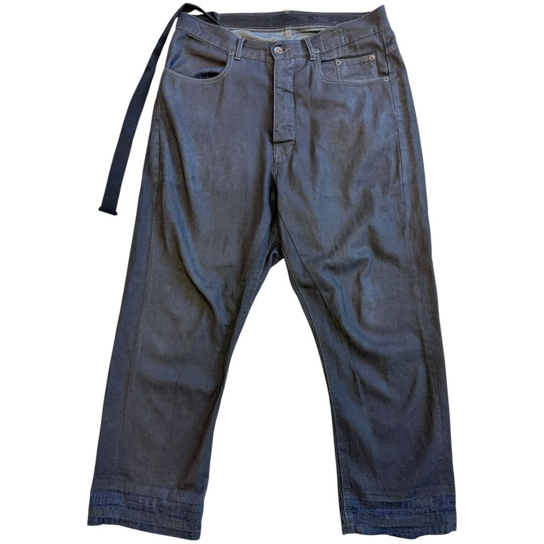 Rick Owens Rick Owens DRKSHDW Coated Cropped Denim Size US 31 - 1 Thumbnail